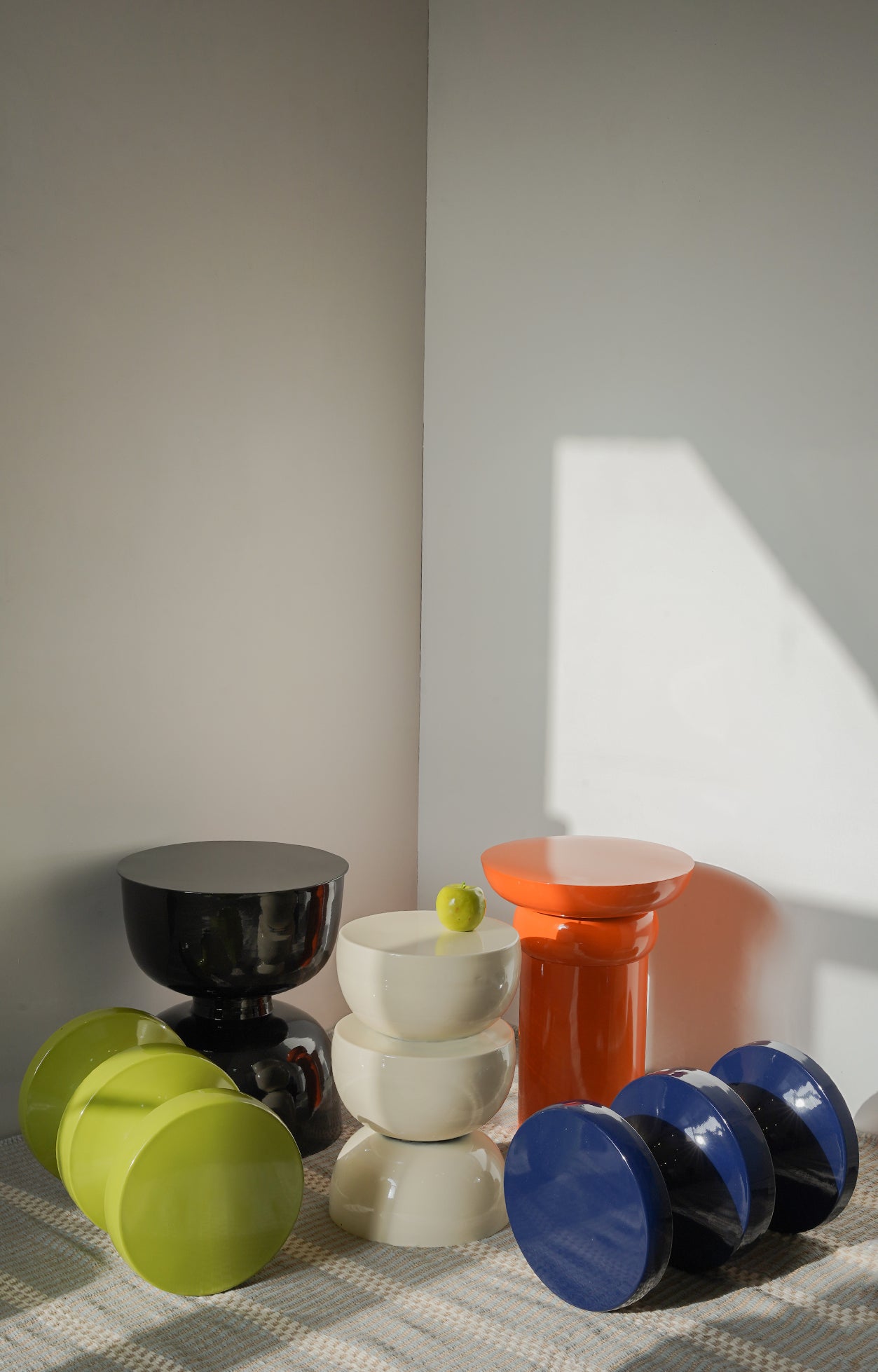 Tangerine Sculptural Side Table