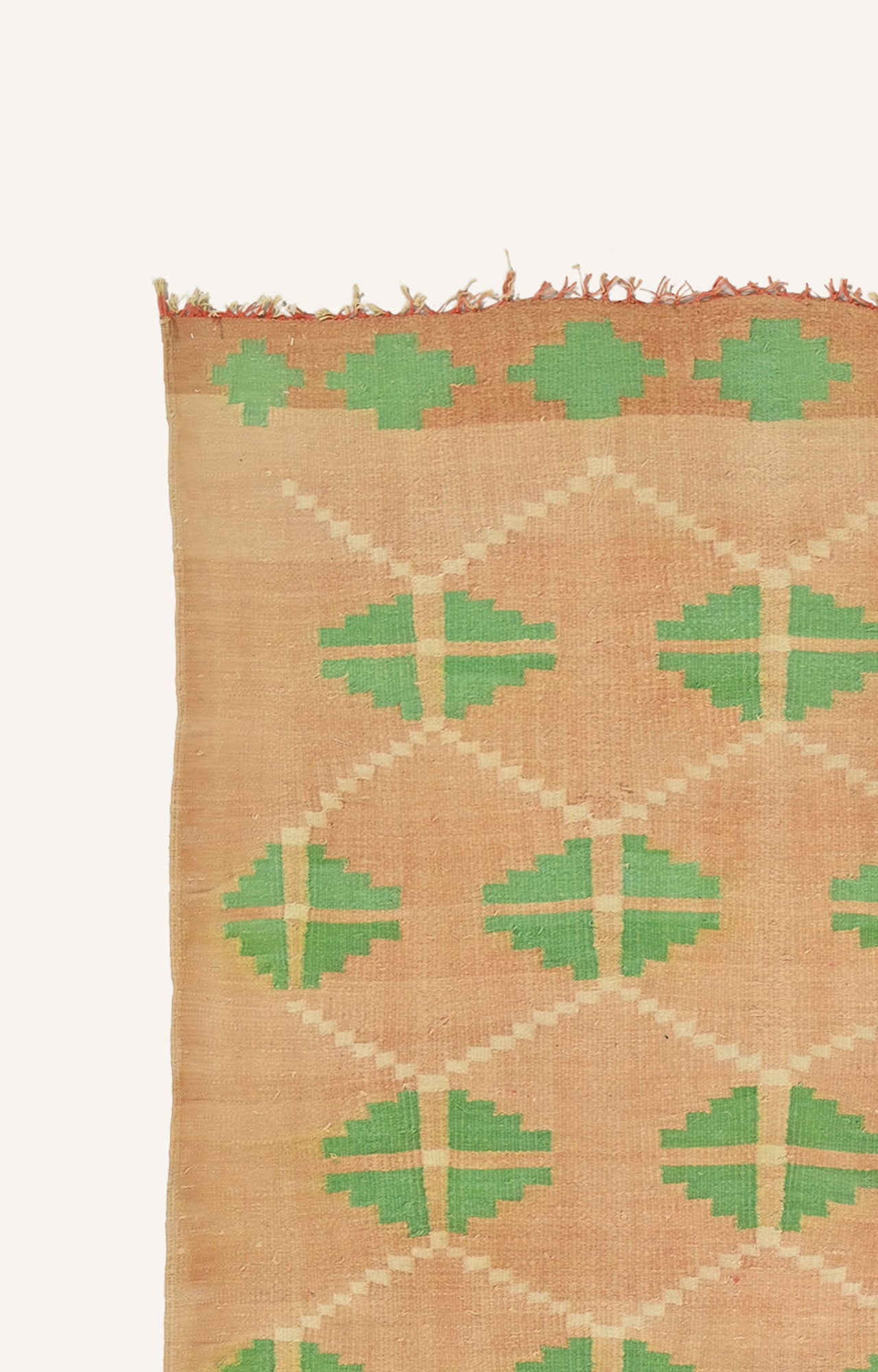 Durrie with Tile Motif Design