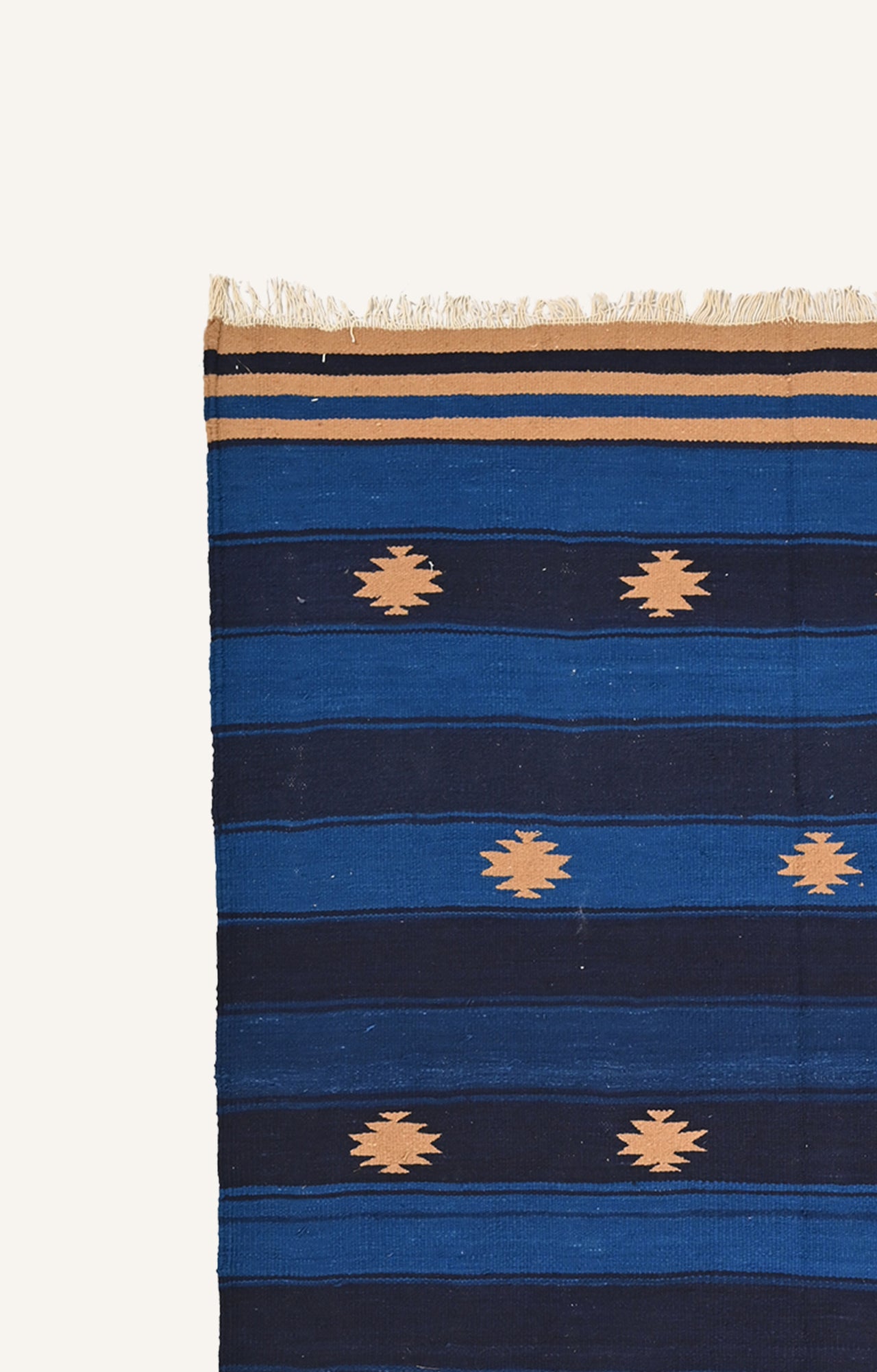 Durrie with Ikat Motifs
