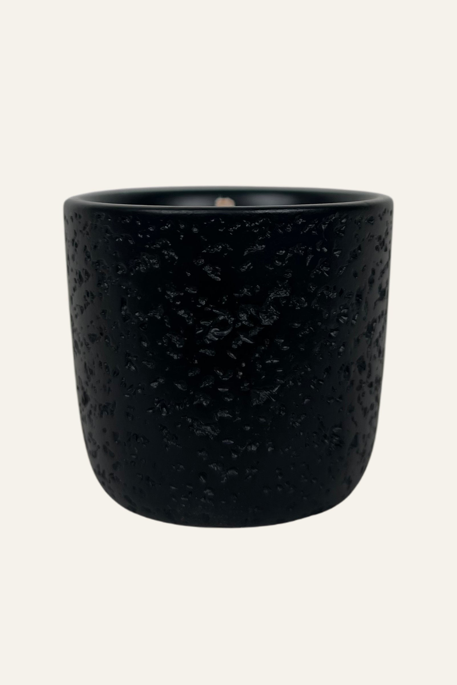 Black Textured Scented Candle
