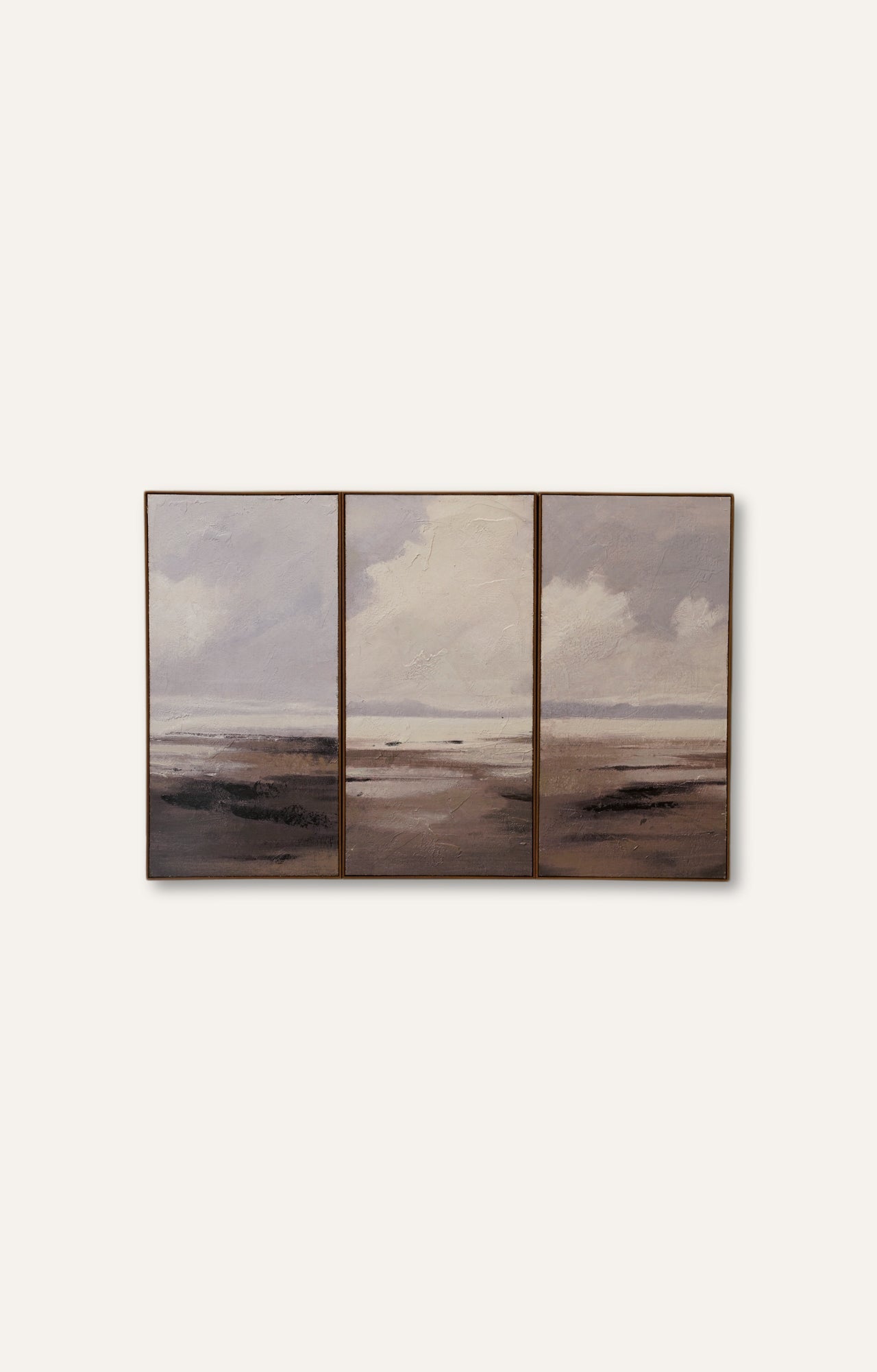 Landscape Canvas Heavy Textured Art on Hessian Set of 3