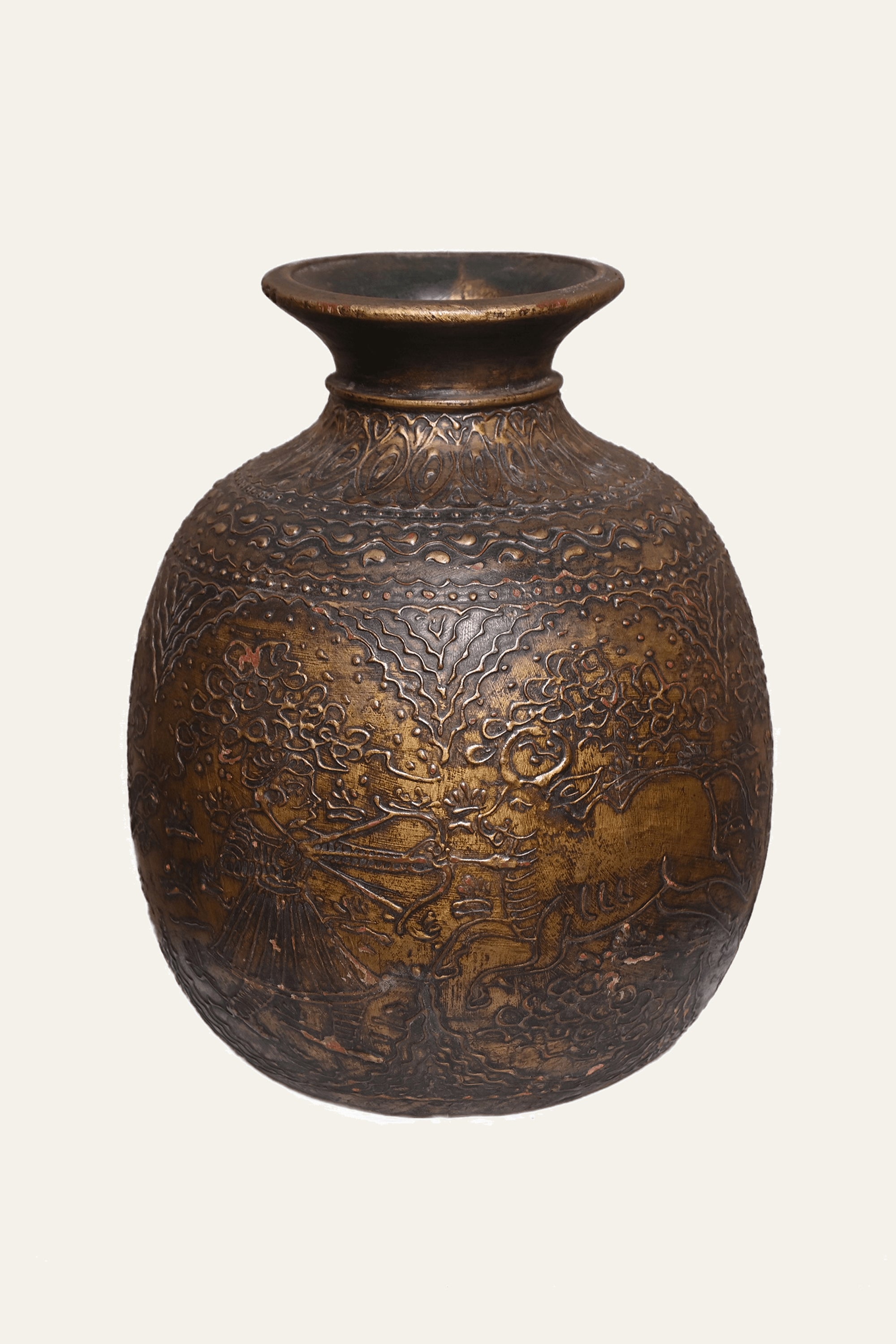 Ancestral Himachal Wooden Pot