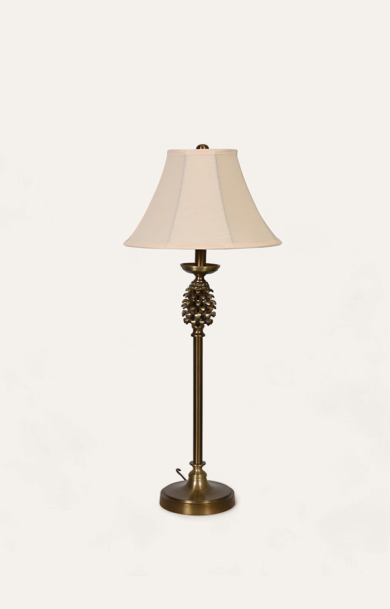 Pine cone on top table lamp