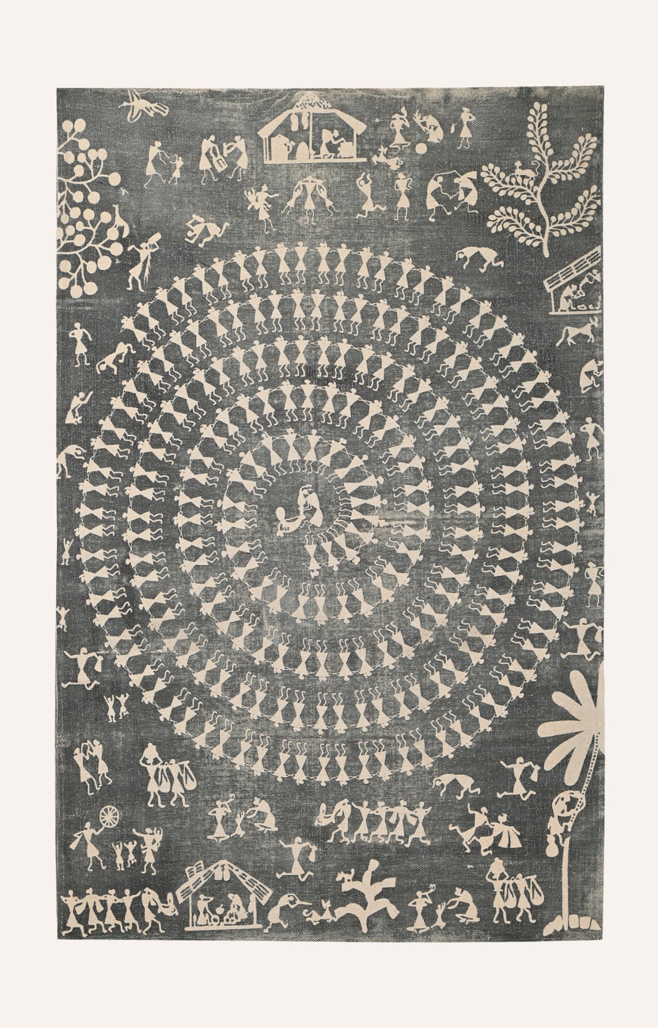 Handwoven Warli Art Printed Rugs