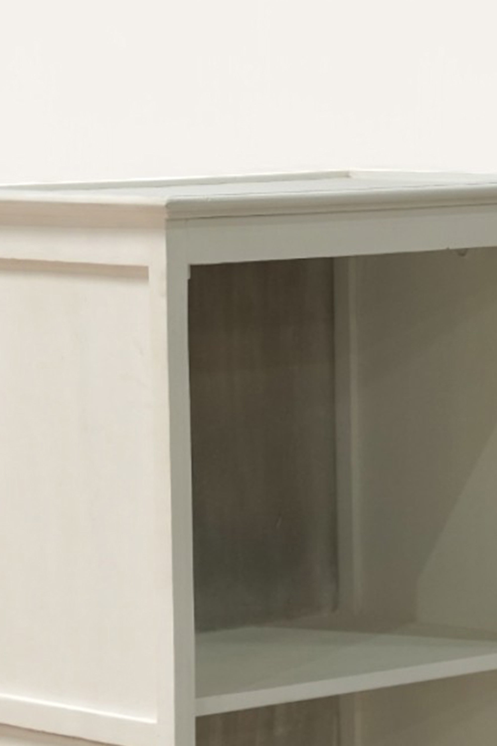 Wooden Single Door Storage Cabinet with Oval Carving