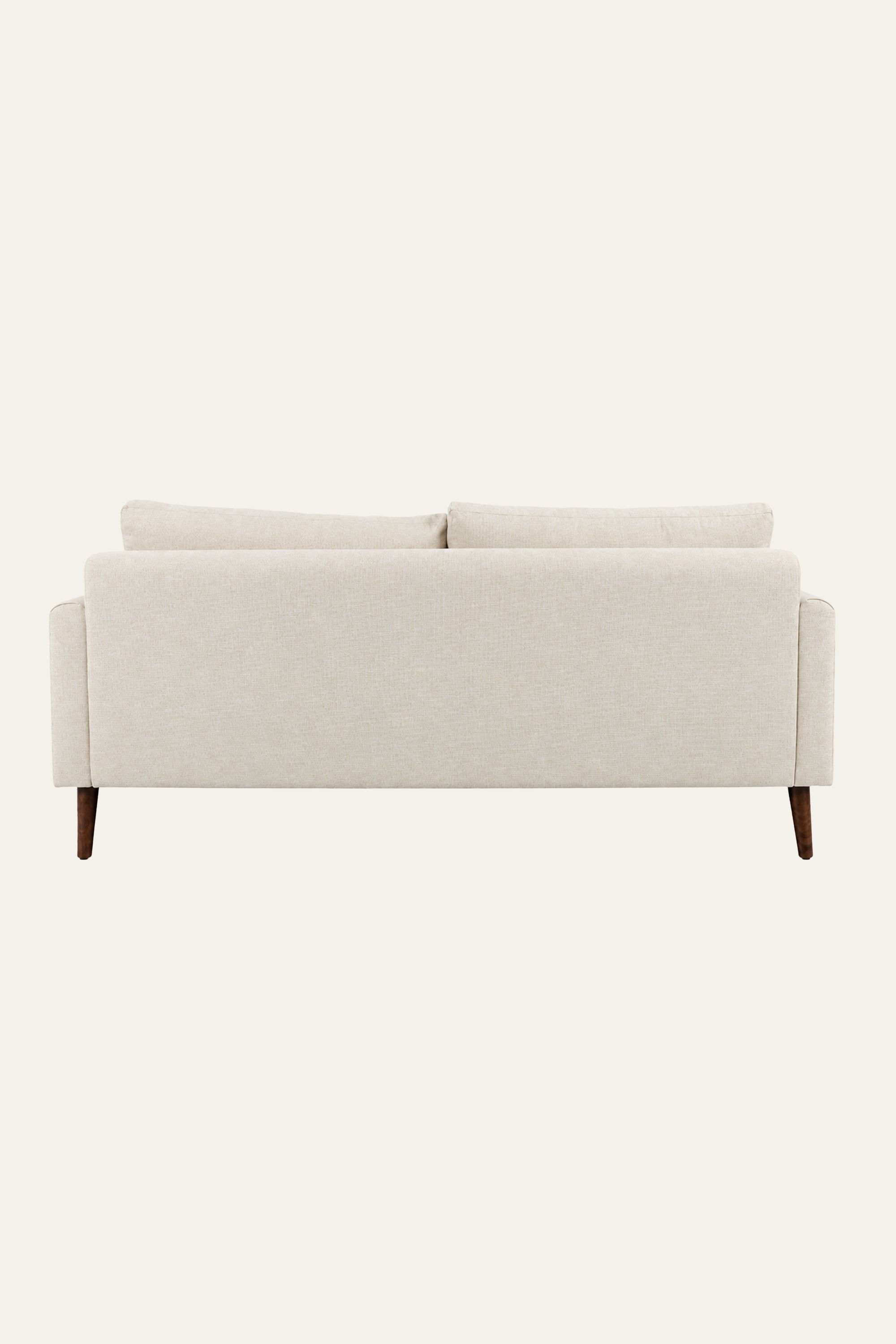 Light Grey 2-Seater  Upholstered Sofa with Angled Legs