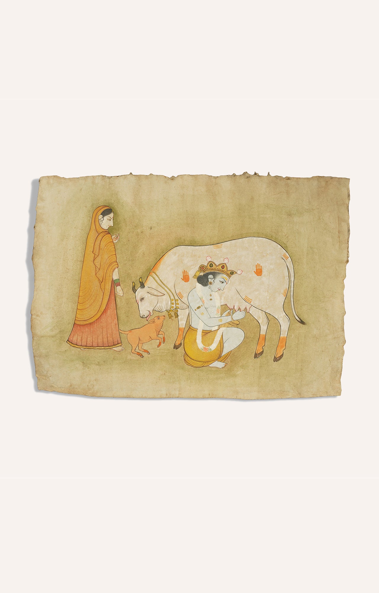 "Divine Shepherd: Krishna's Eternal Bond"