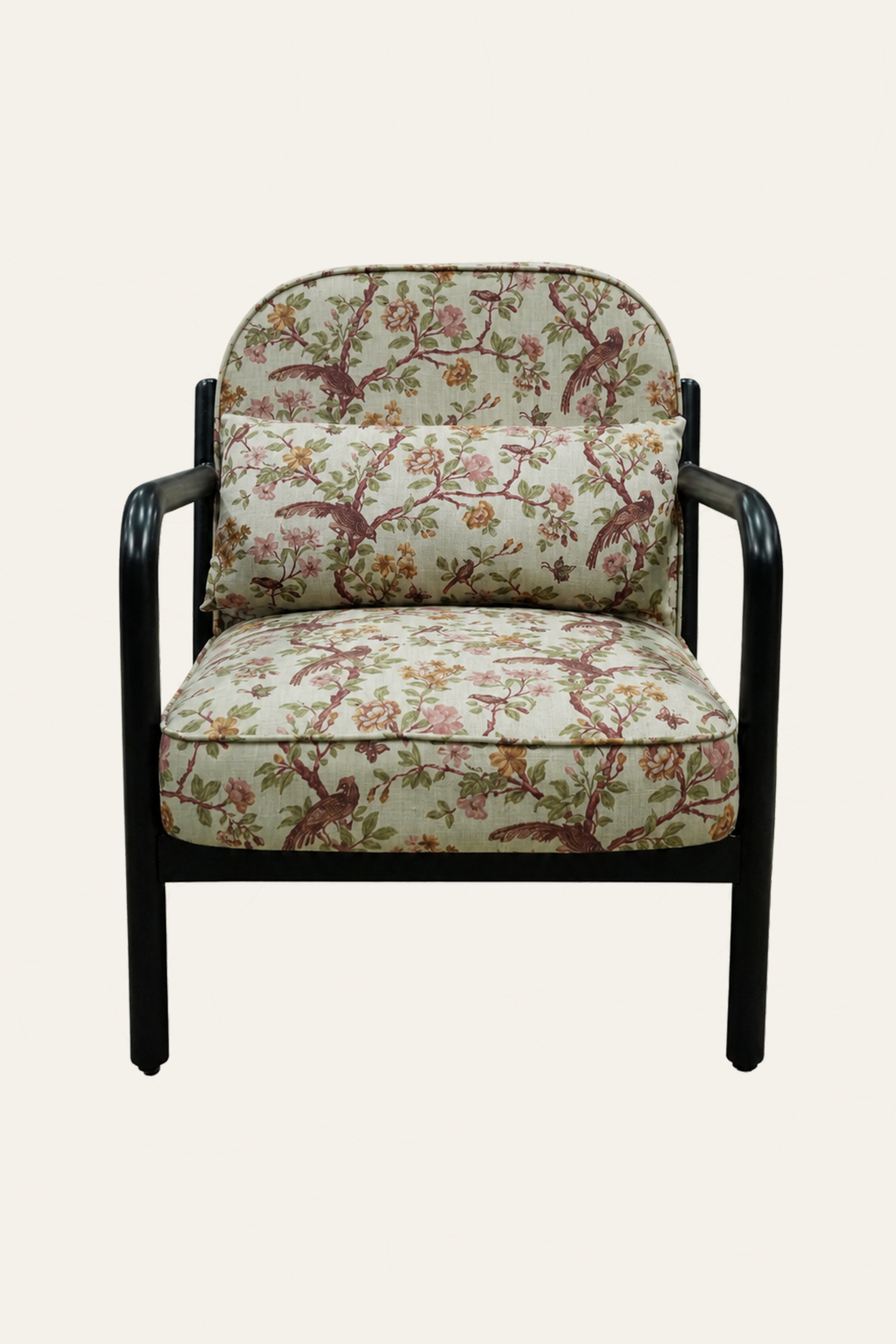 Floral Printed Living Room Armchair