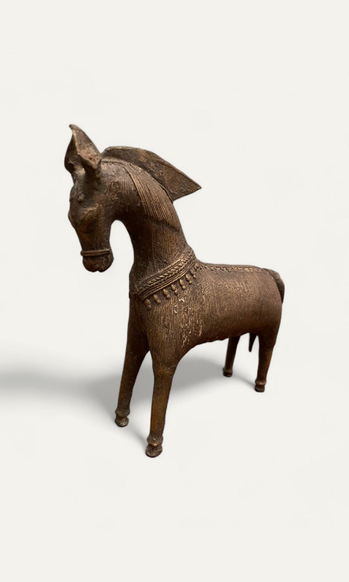 Majestic Bastar Dhokra Horse Sculpture