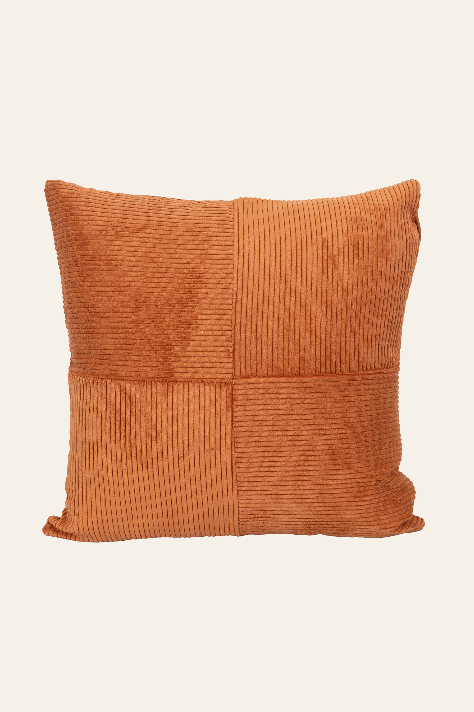 Orange Block Patchwork Cushion