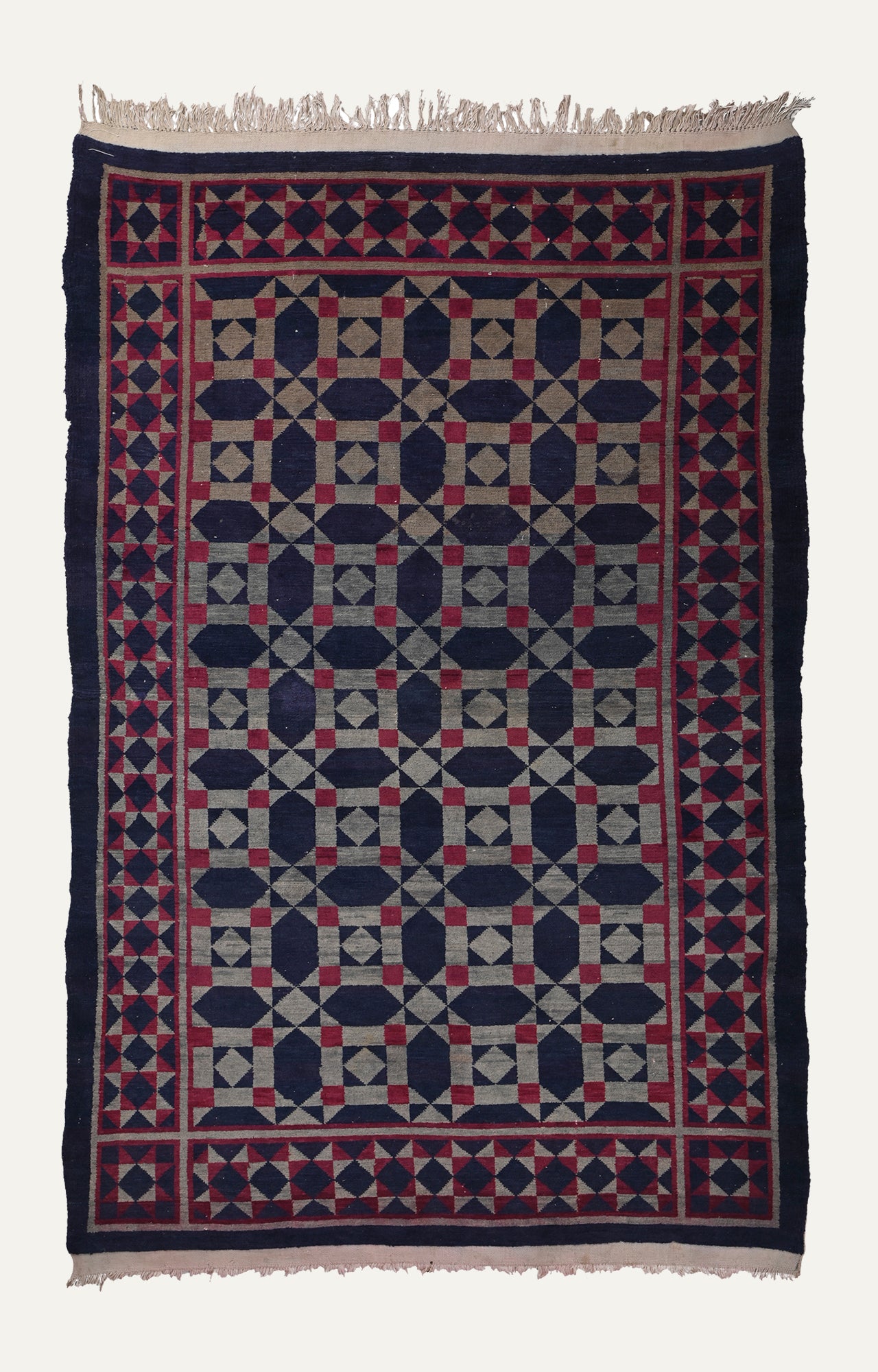 5 x 7 Ft Handwoven Vintage Tibetan Carpet