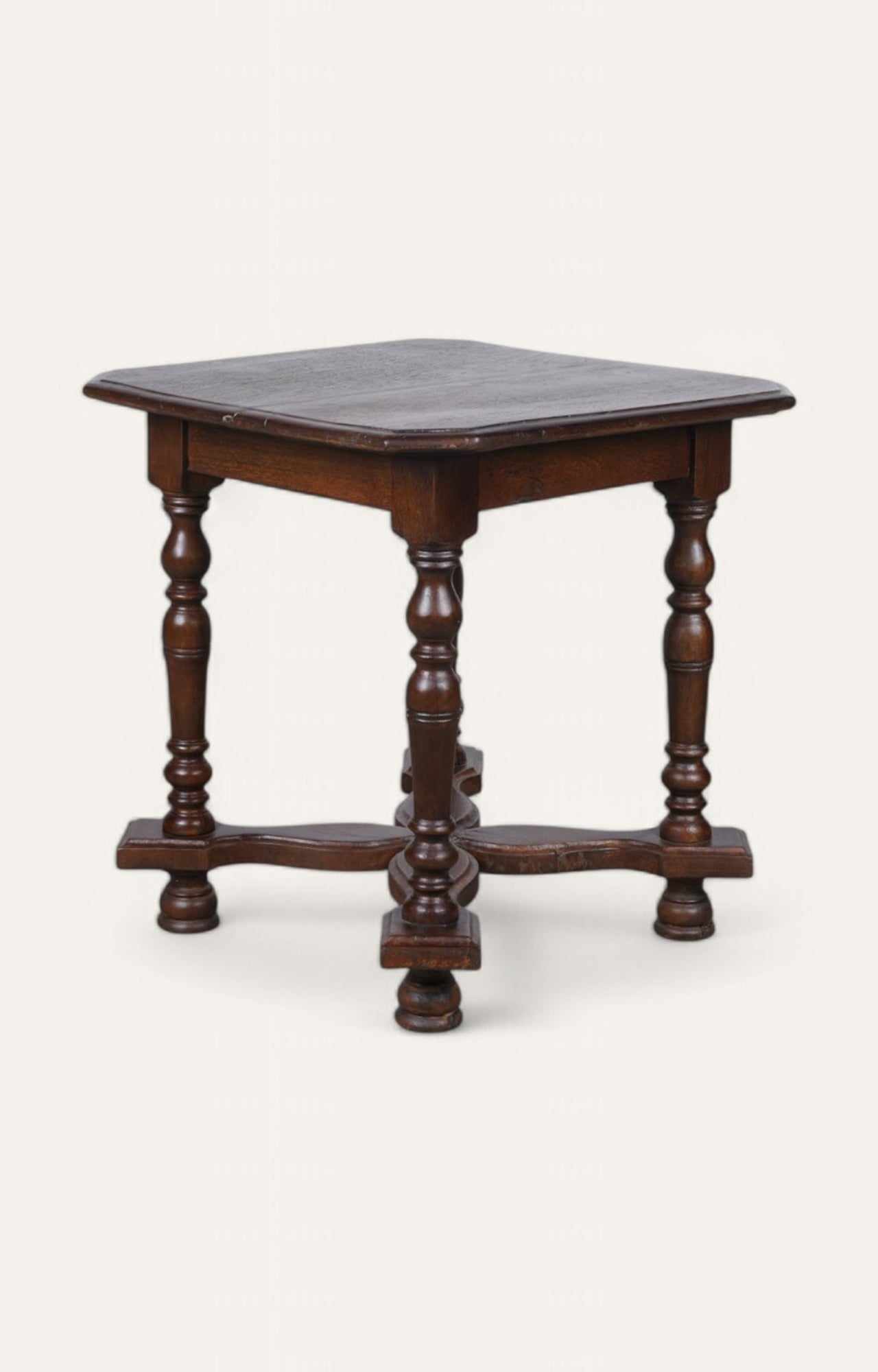 Bobbin Legs Brown Side Table