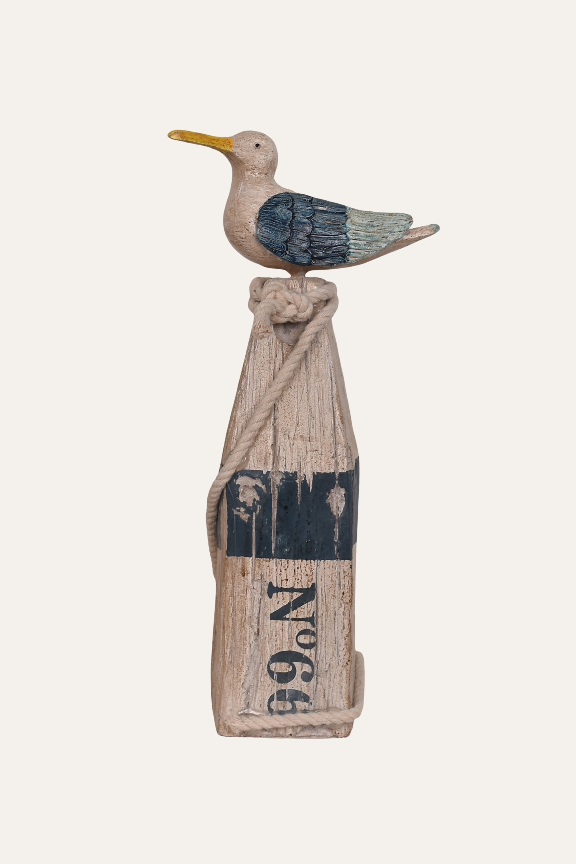 Vintage Coastal Resin Seagull Décor - Small