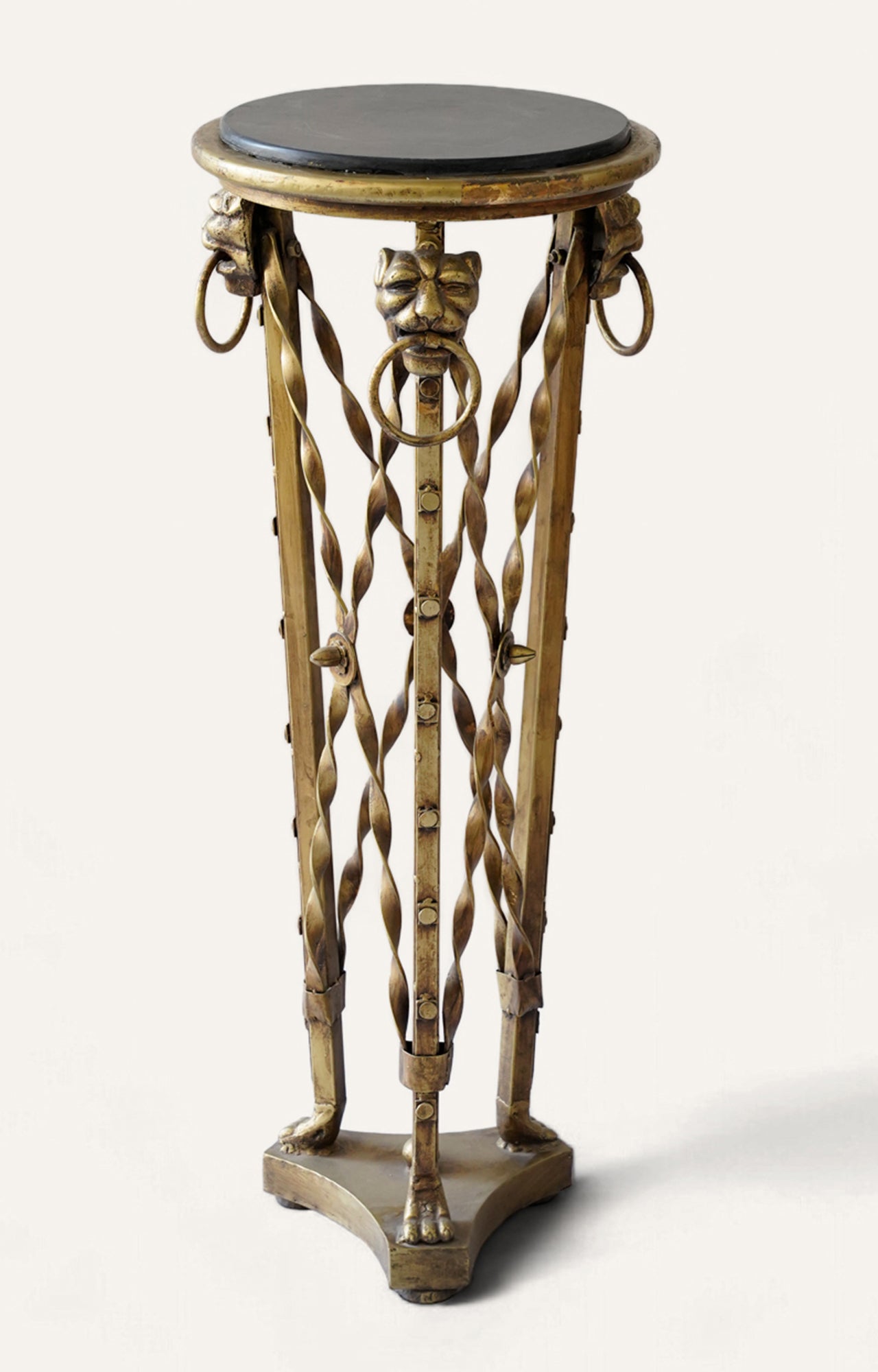 Gilded Rope Motif Plinth