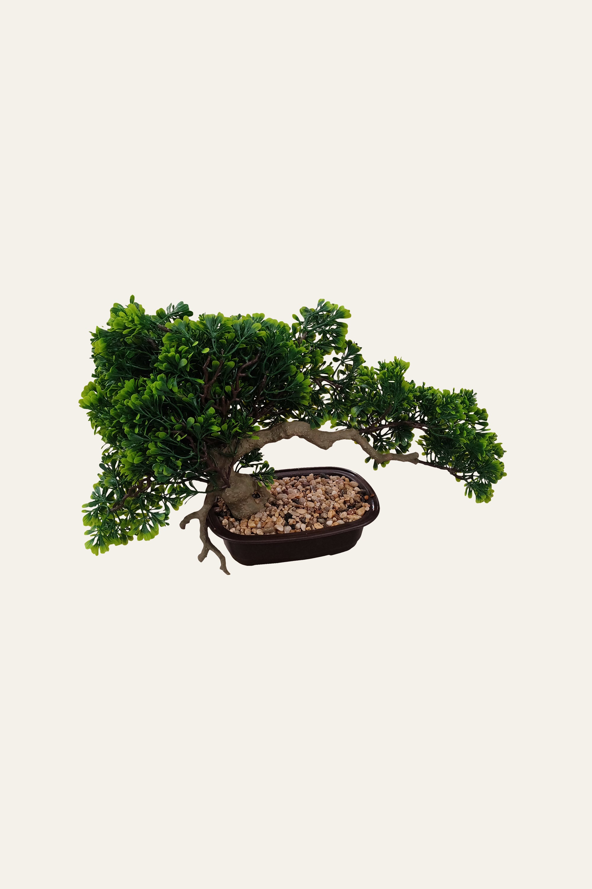 Artificial Bonsai Tree in Gold Pot