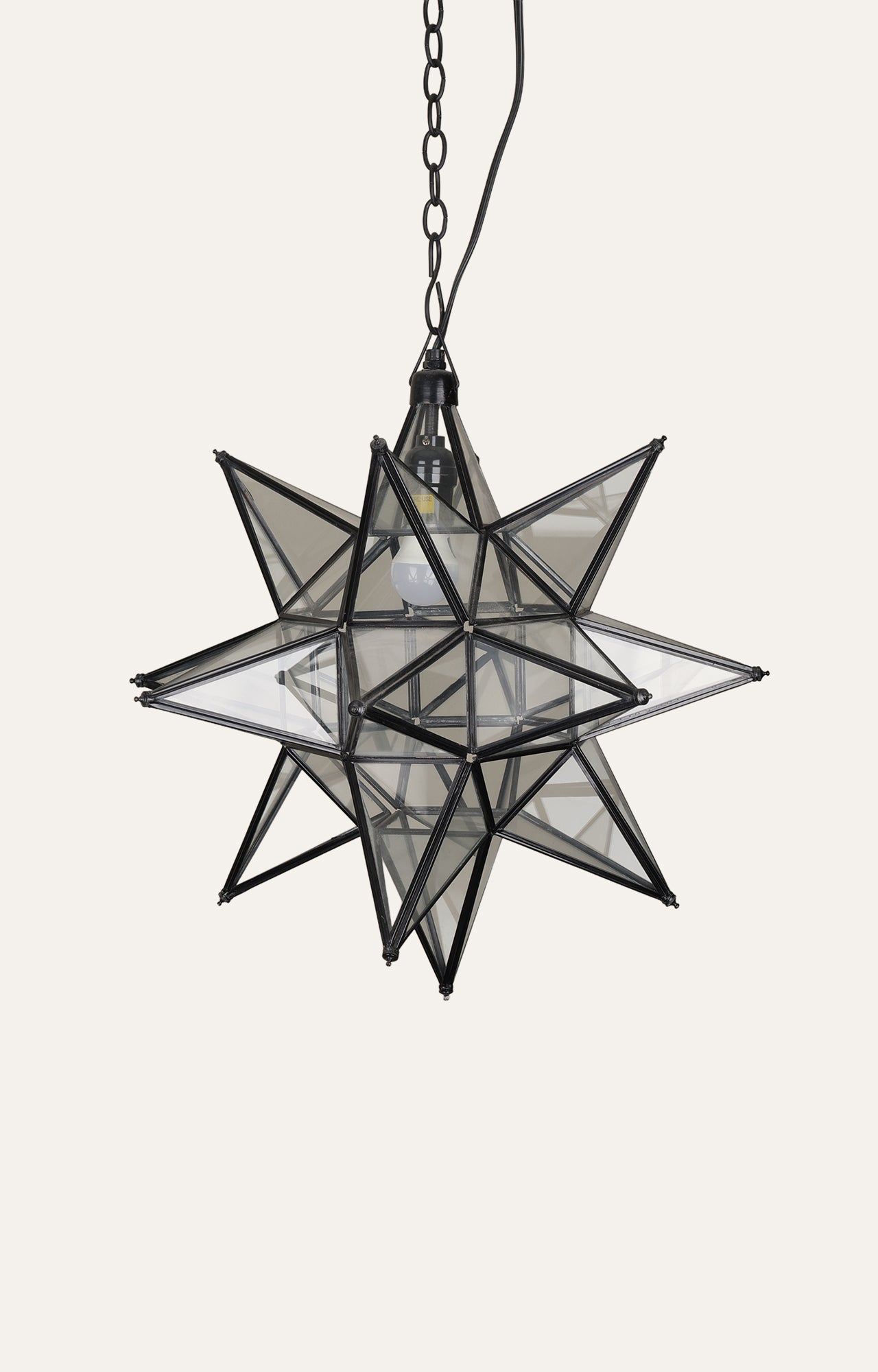 Transitional Moravian star pendant light