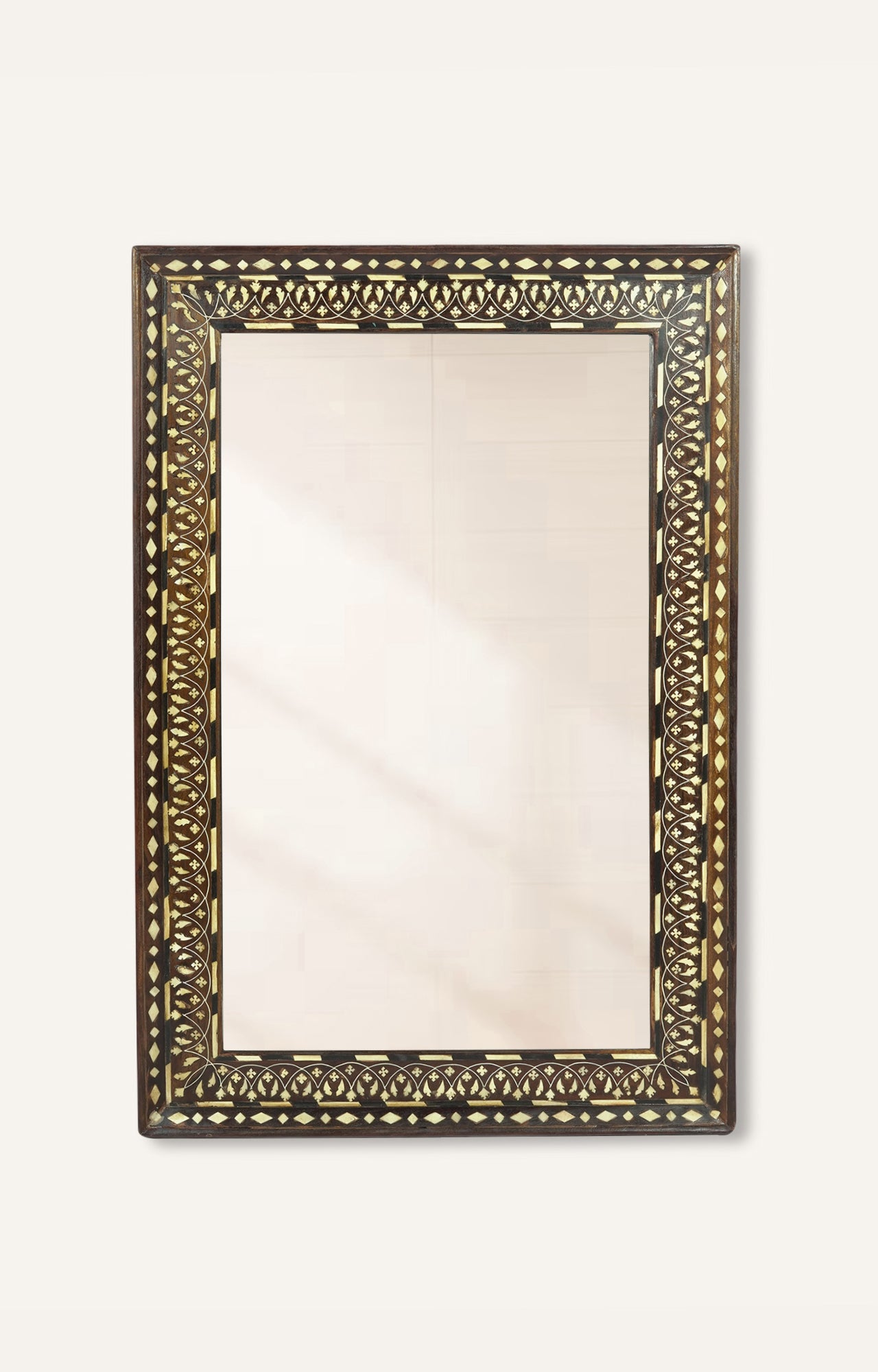 Rectangular Bone Inlay Mirror