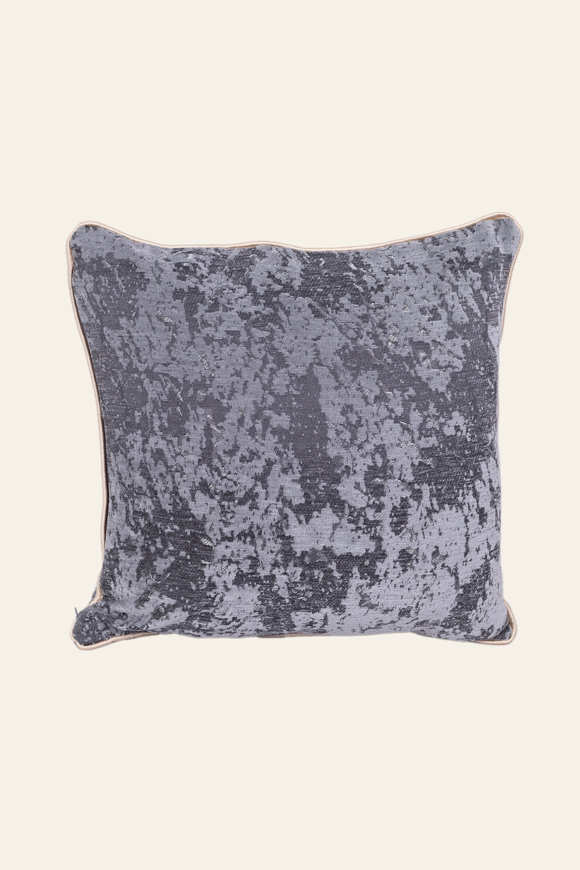 Grey Textured Throw Cushion for Kid's Room