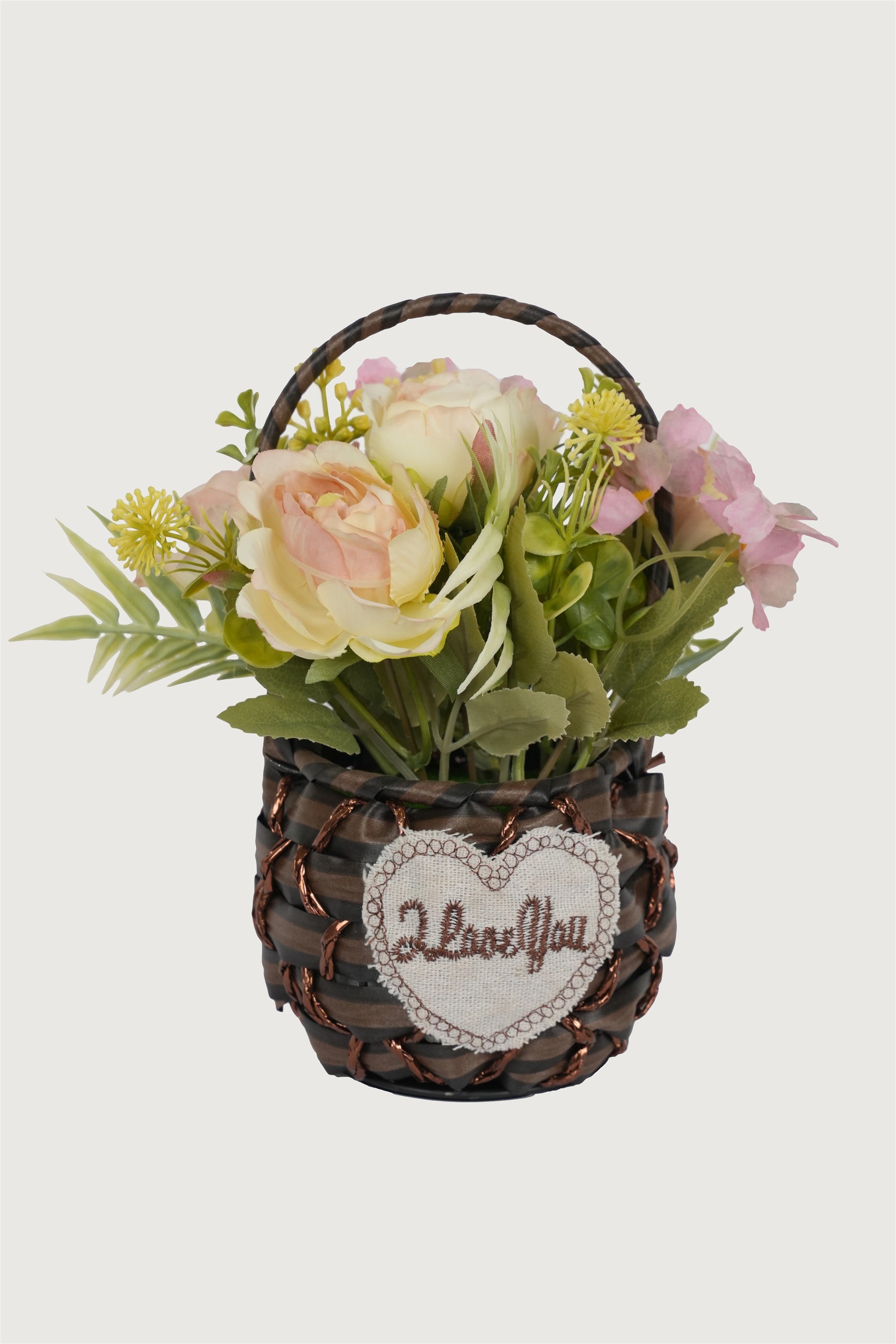 Rustic Flower Basket Arrangement