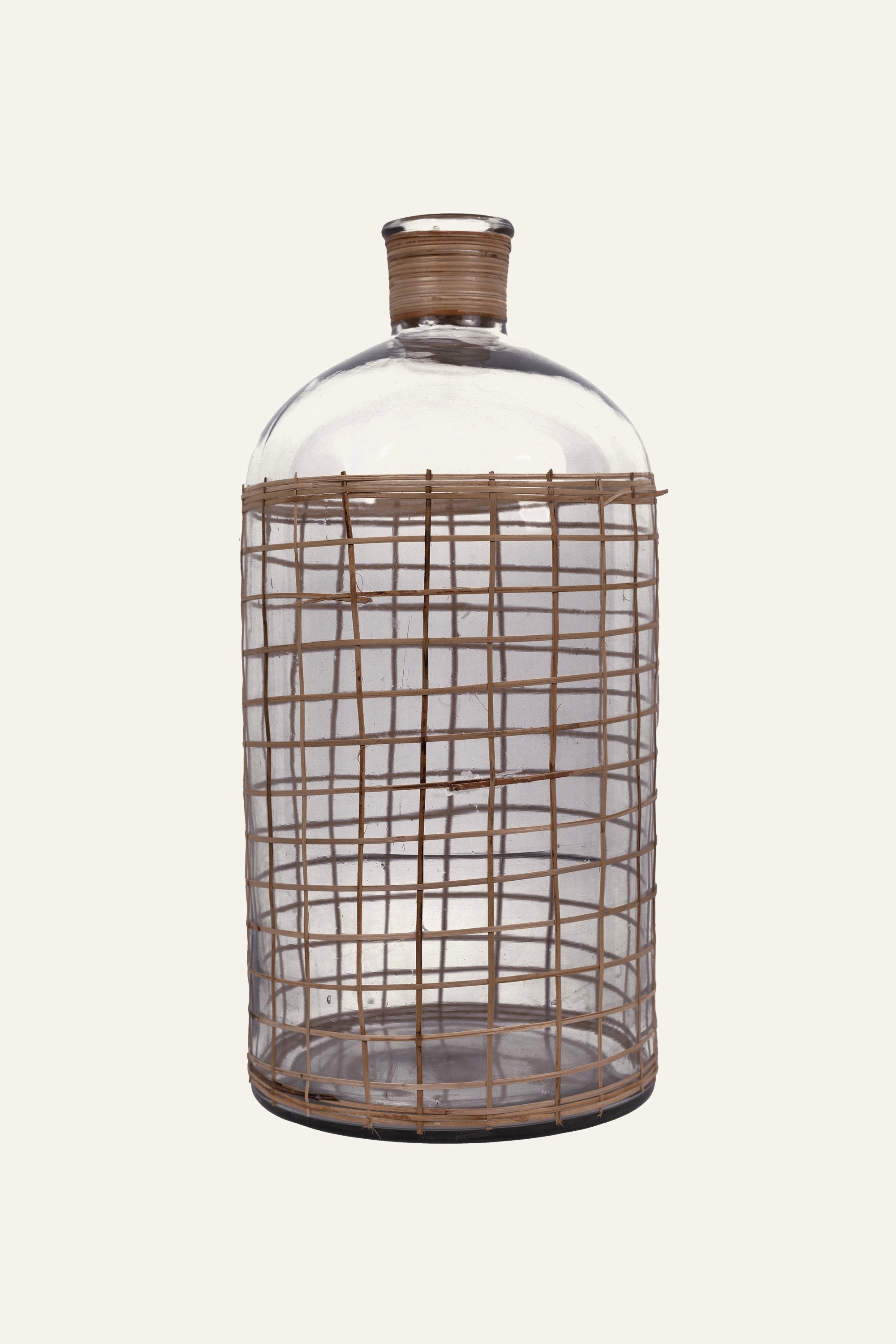 Carboy Glass Bottle with Fiber Weave