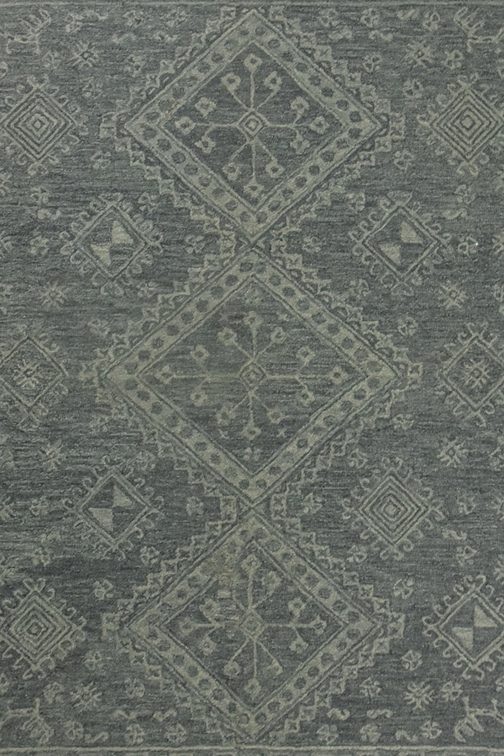 8x10 Ft. Vintage Grey Hand tufted Wool Area Rug for Living Room