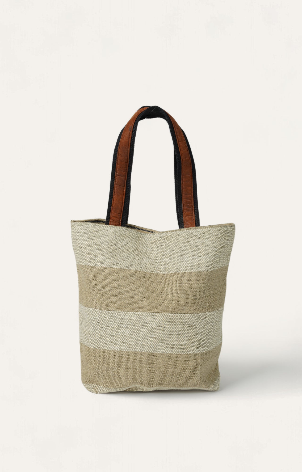 The Striped Beige Tote Bag