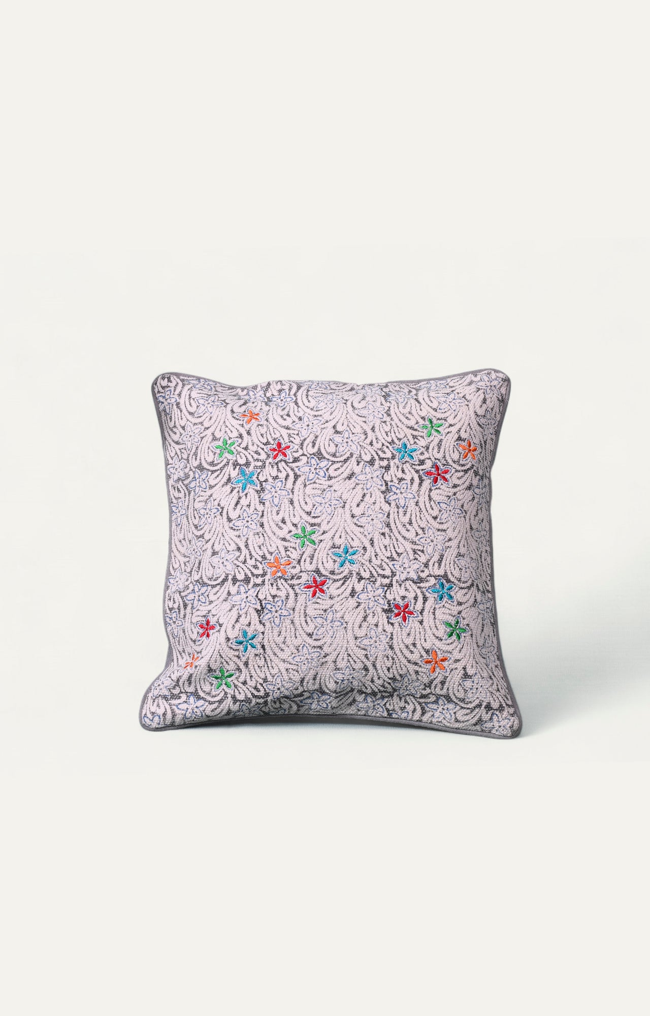 Floral Pop Cotton Cushion Cover