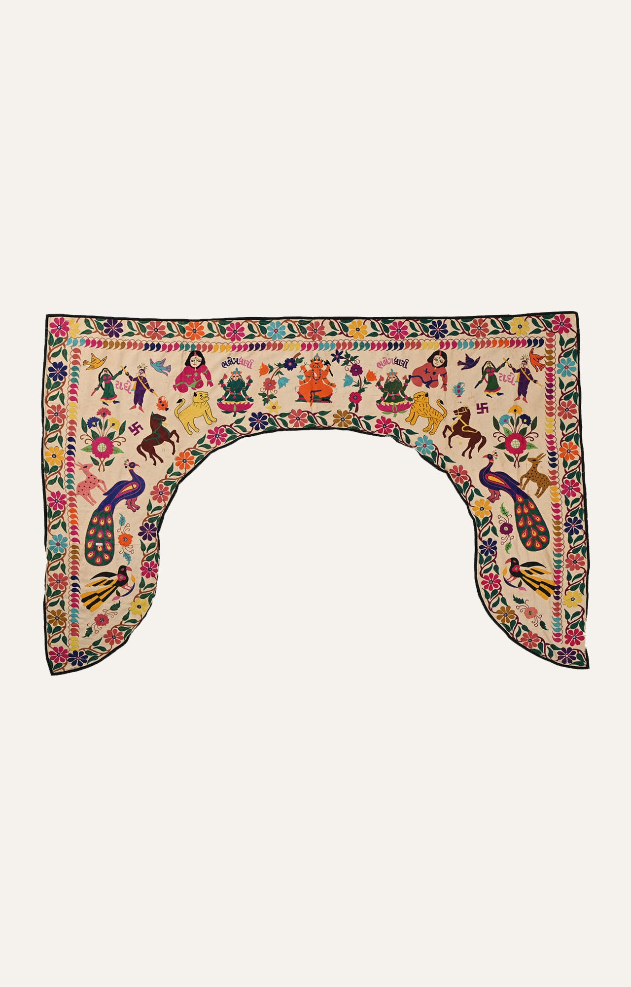 A Story in Stitches  Kutch Embroidery Cotton Wall Textile