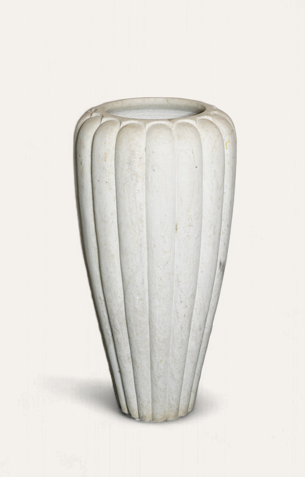 White marble textured planter