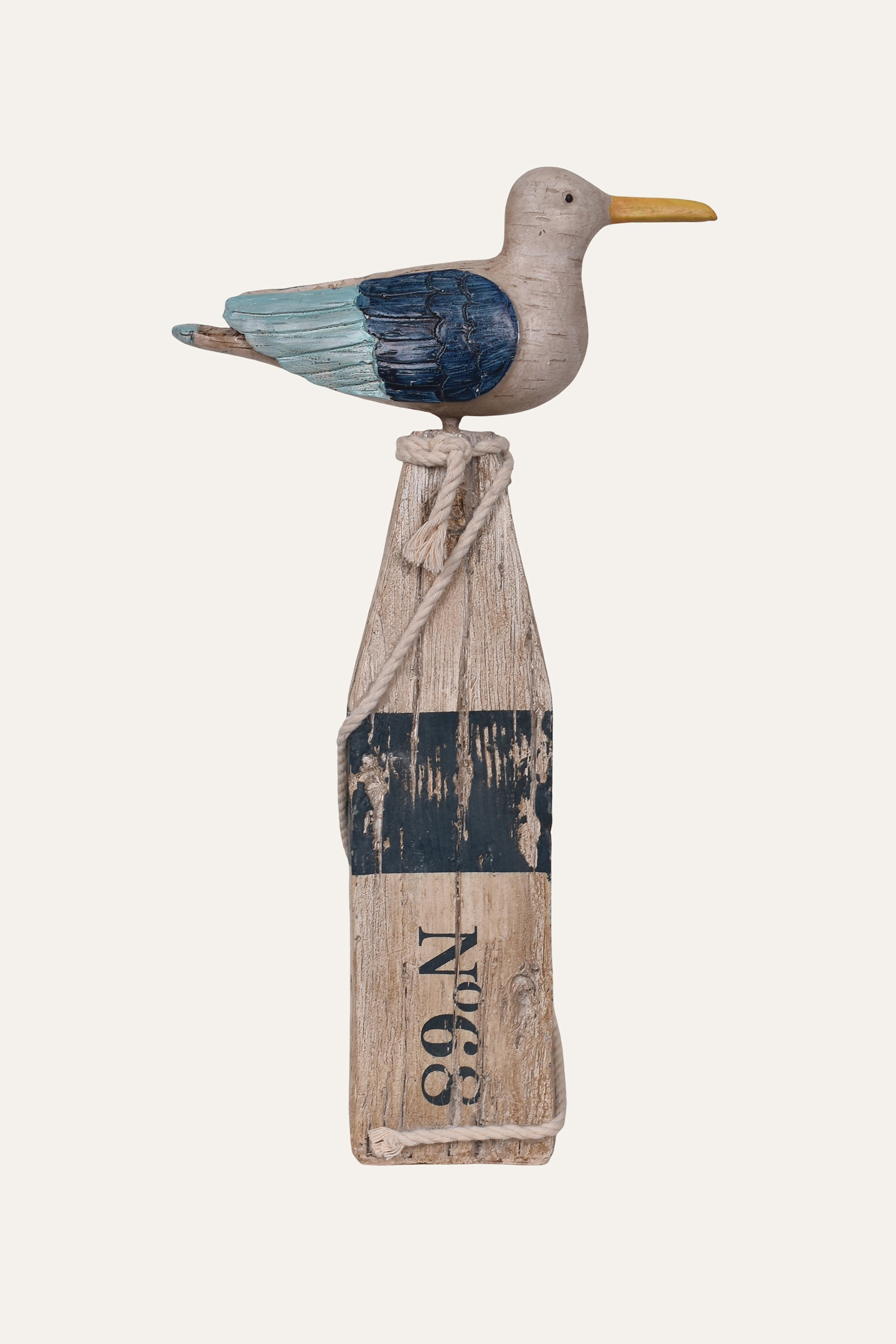 Vintage Coastal Resin Seagull Décor - Big