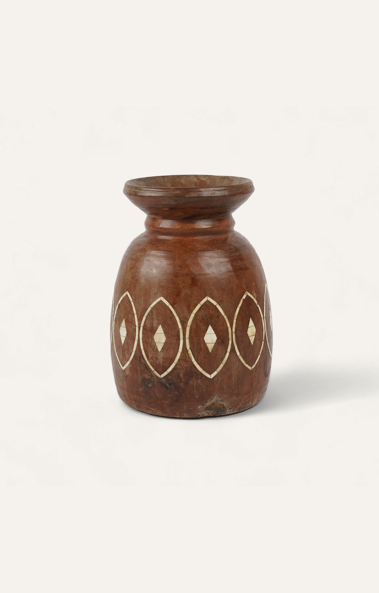 Wooden Inlay Pot