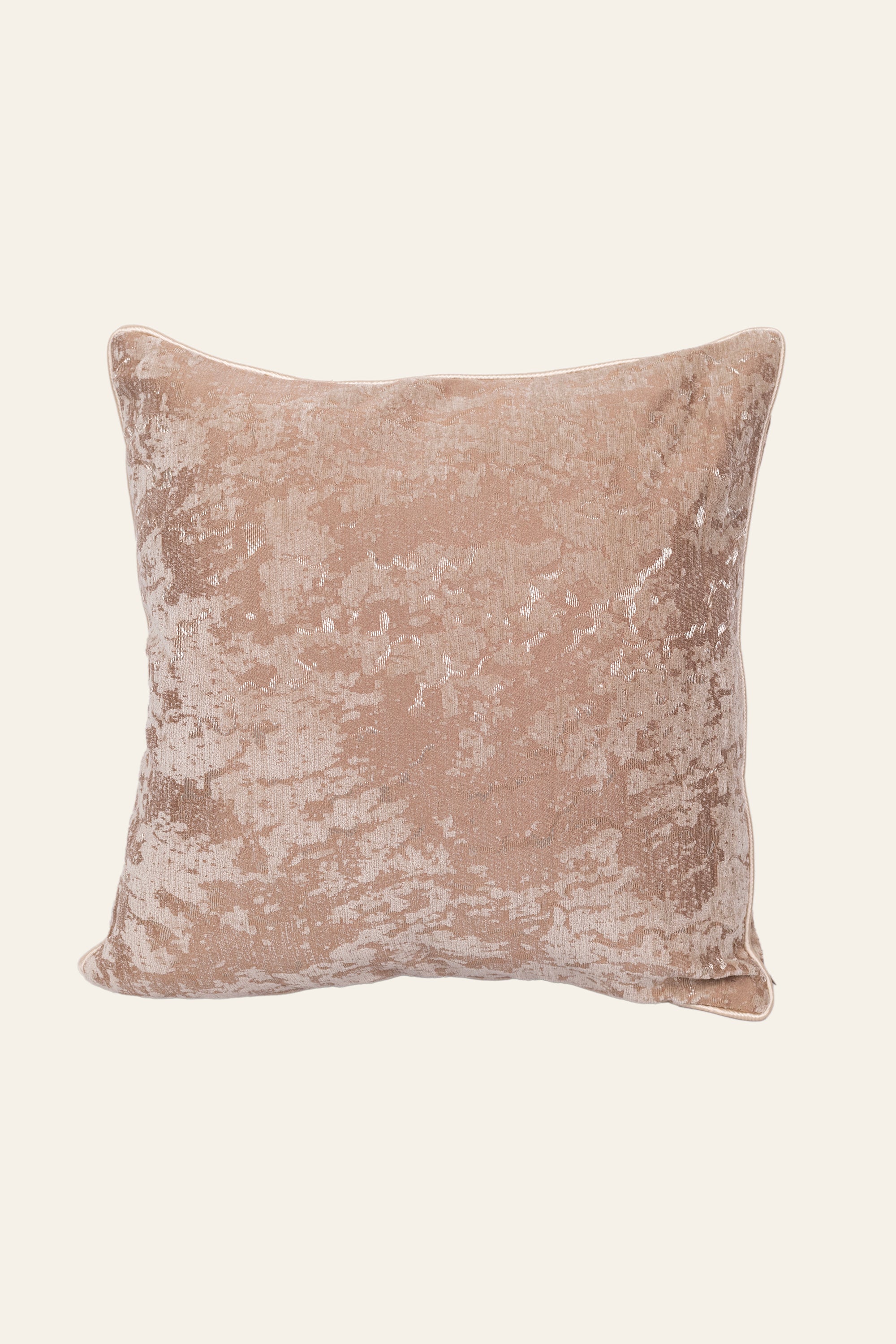 Blush Pink Textured Throw Cushion for Living Room Sofa