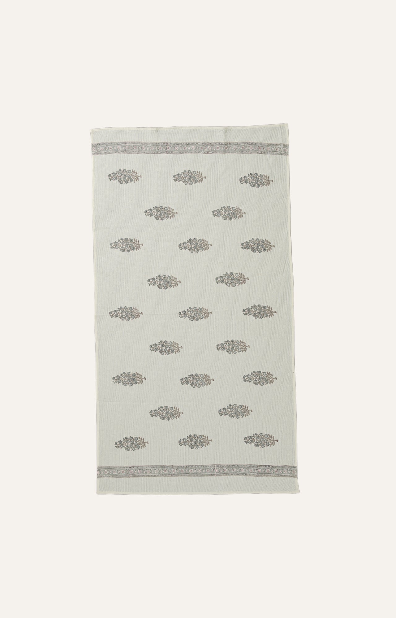 Paisley Whisper: Jaipur Block Printed Bath Towel