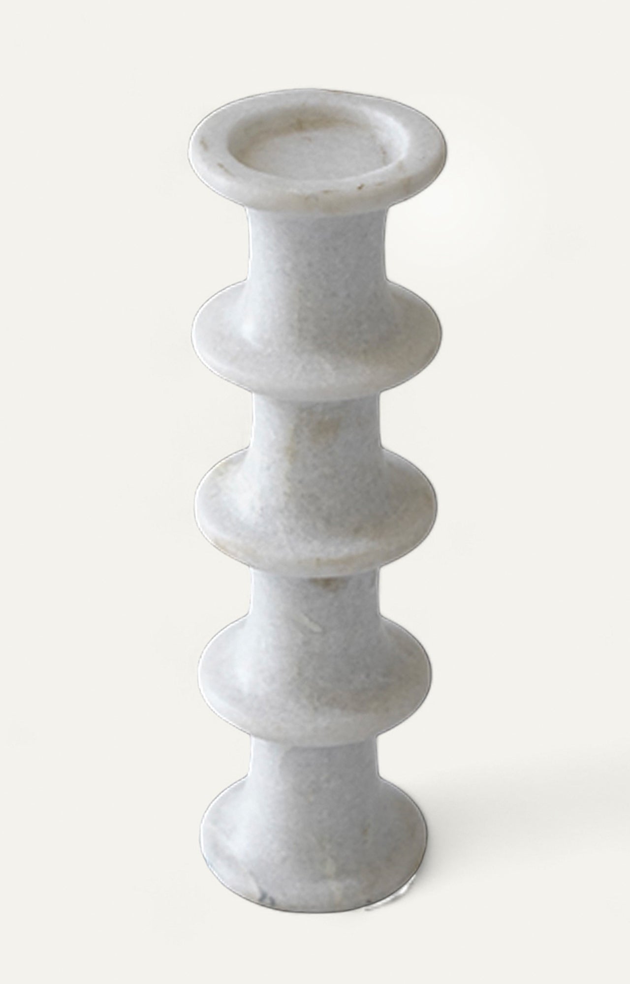 Modern White Marble Candle Holder