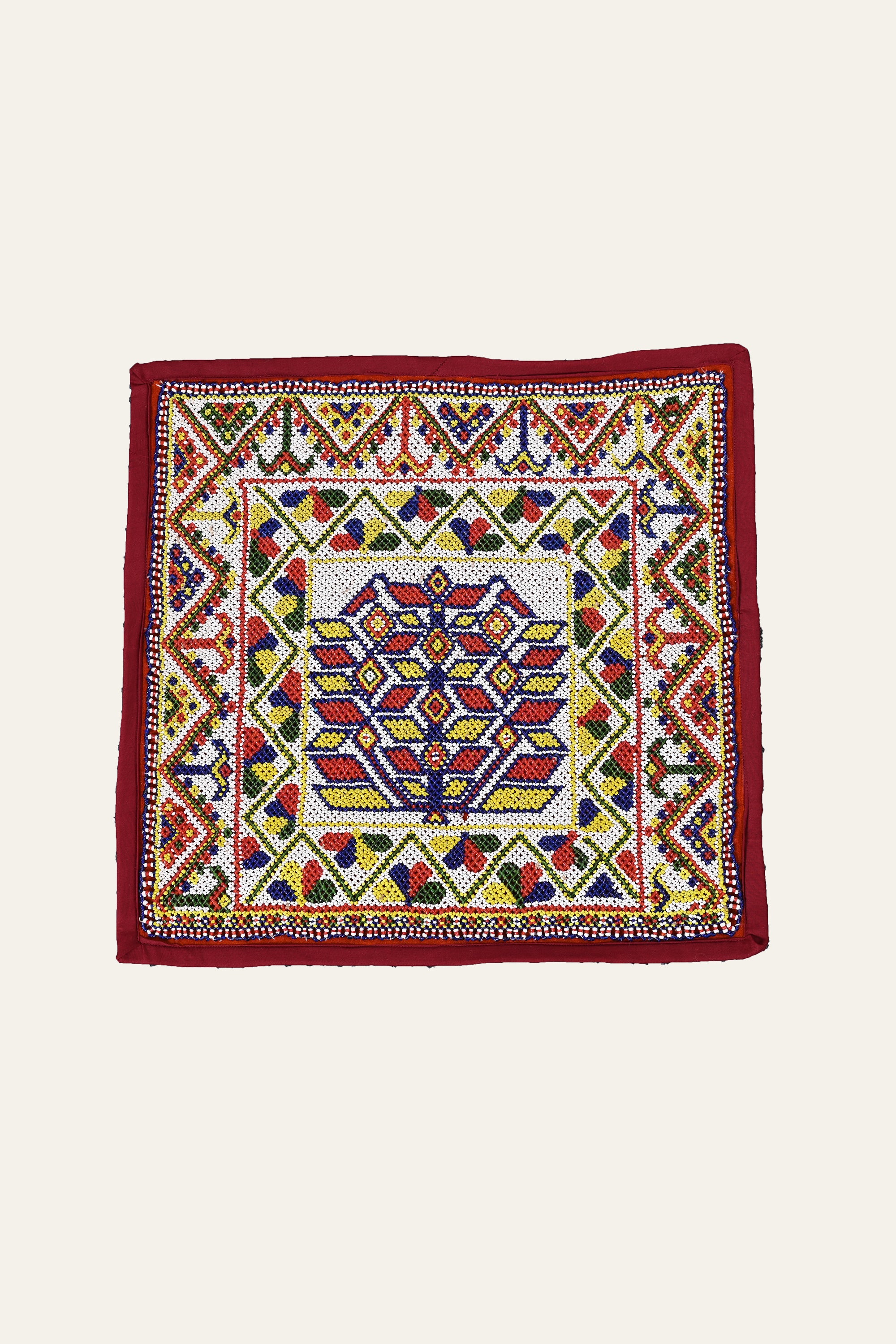 Saurashtra Beadwork Tapestry Textile Panel