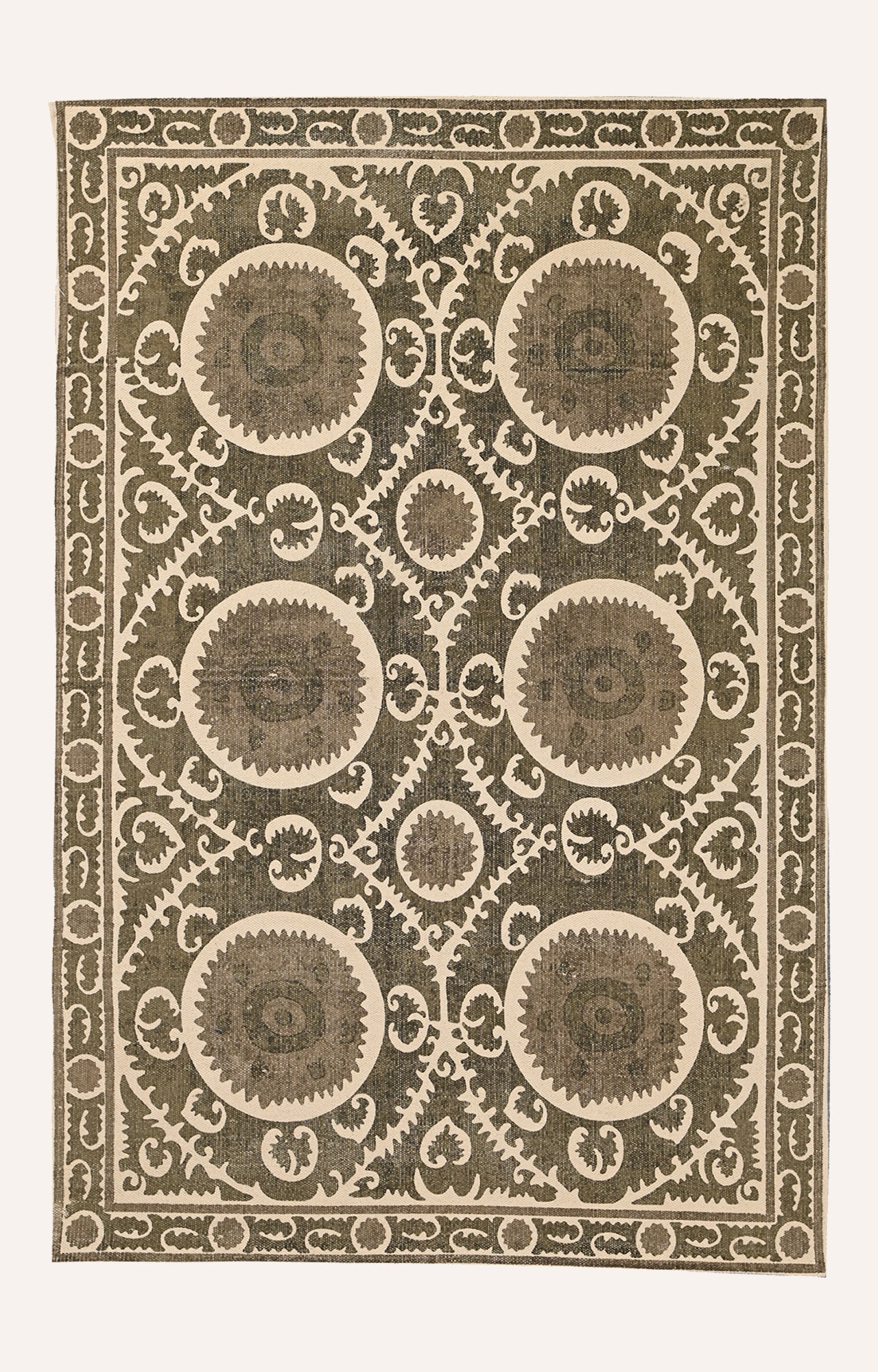 Mandala Circles Dhurrie Rug