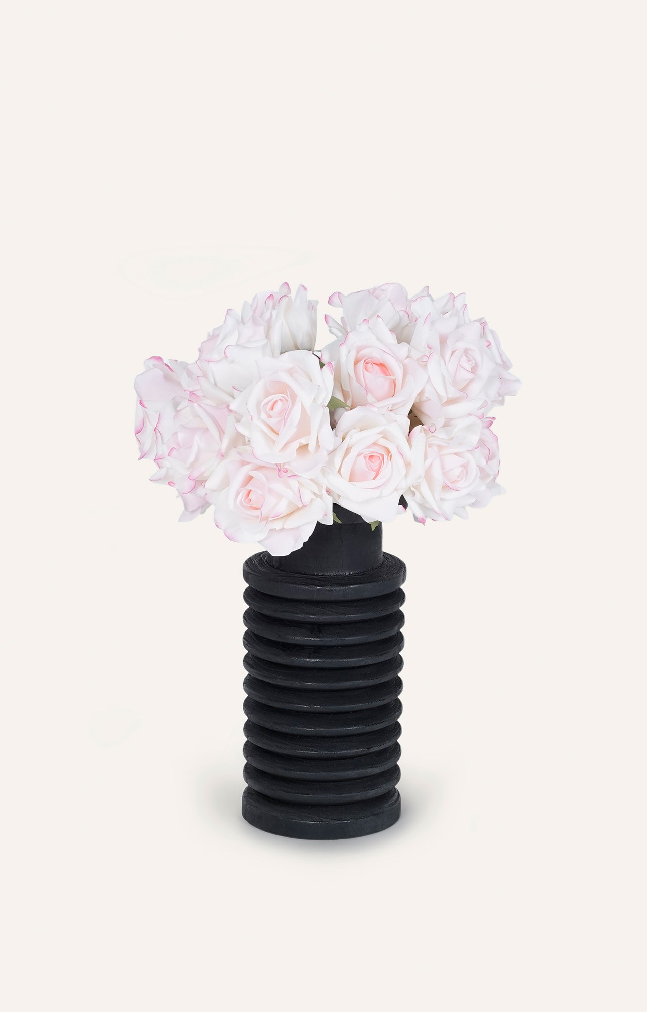 Textured Black Ceramic Vase