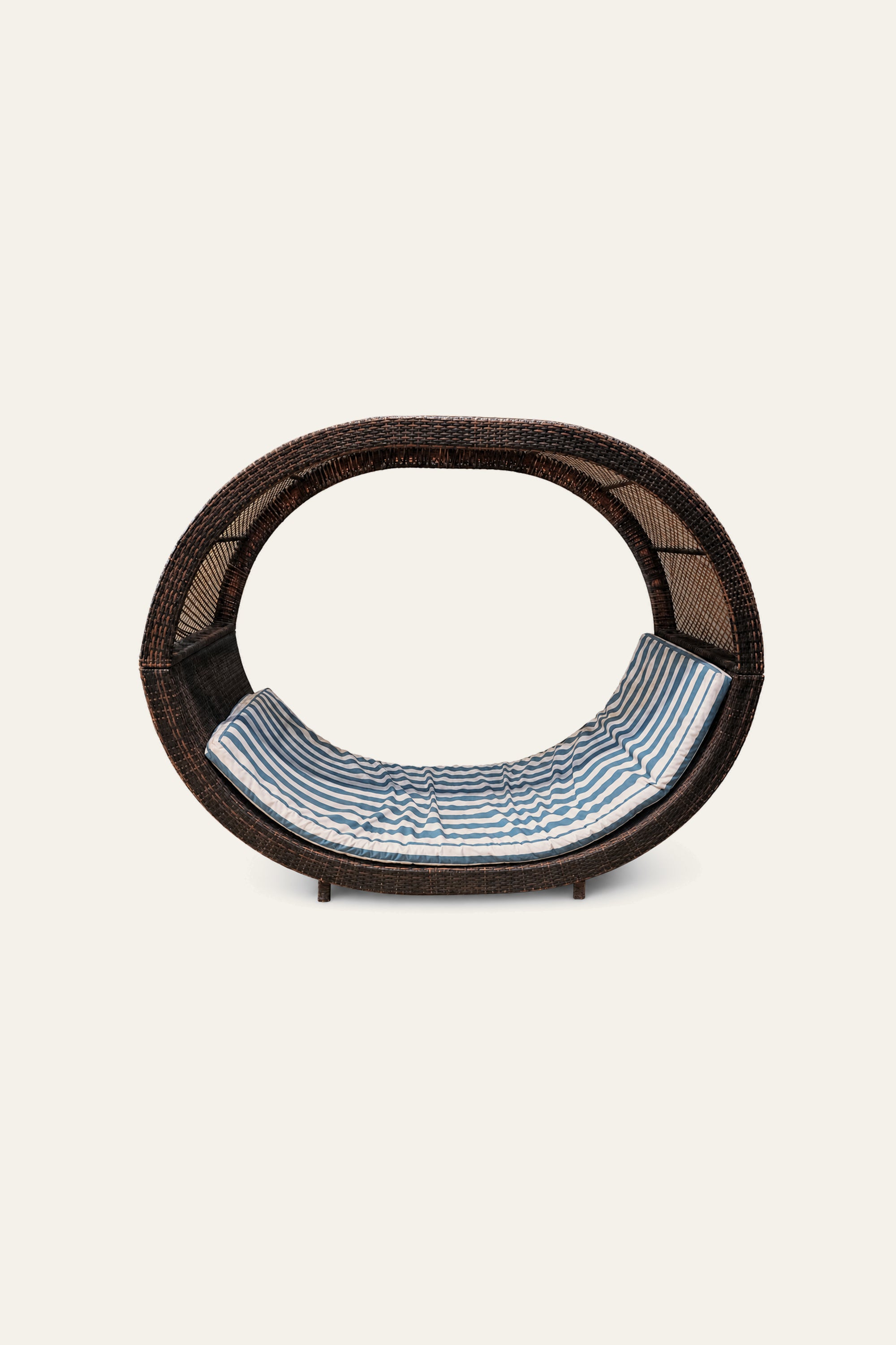 Circular Woven Outdoor Sofa for Garden
