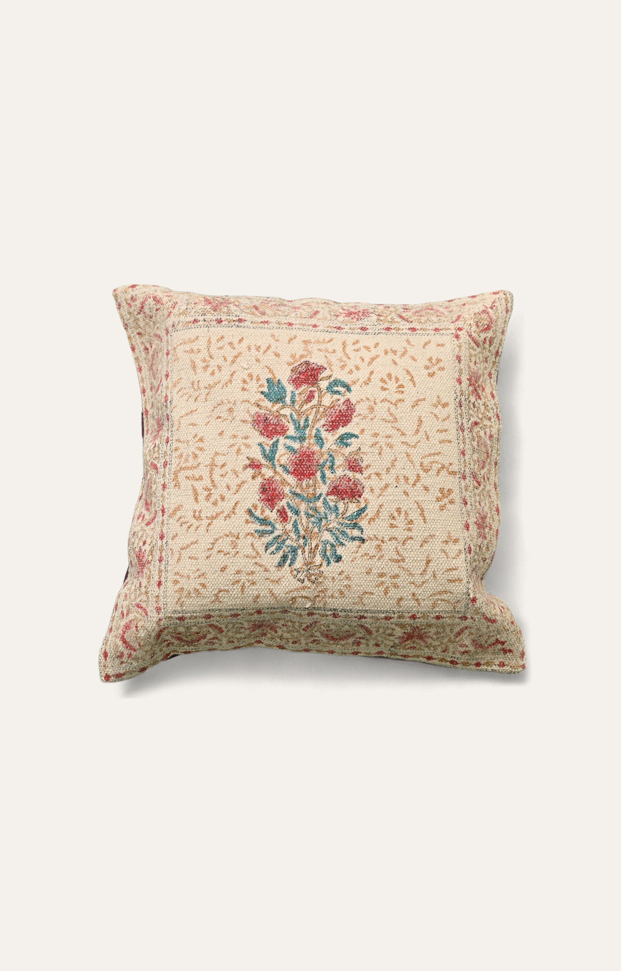 Vibrant Floral Design Decorative Cushion