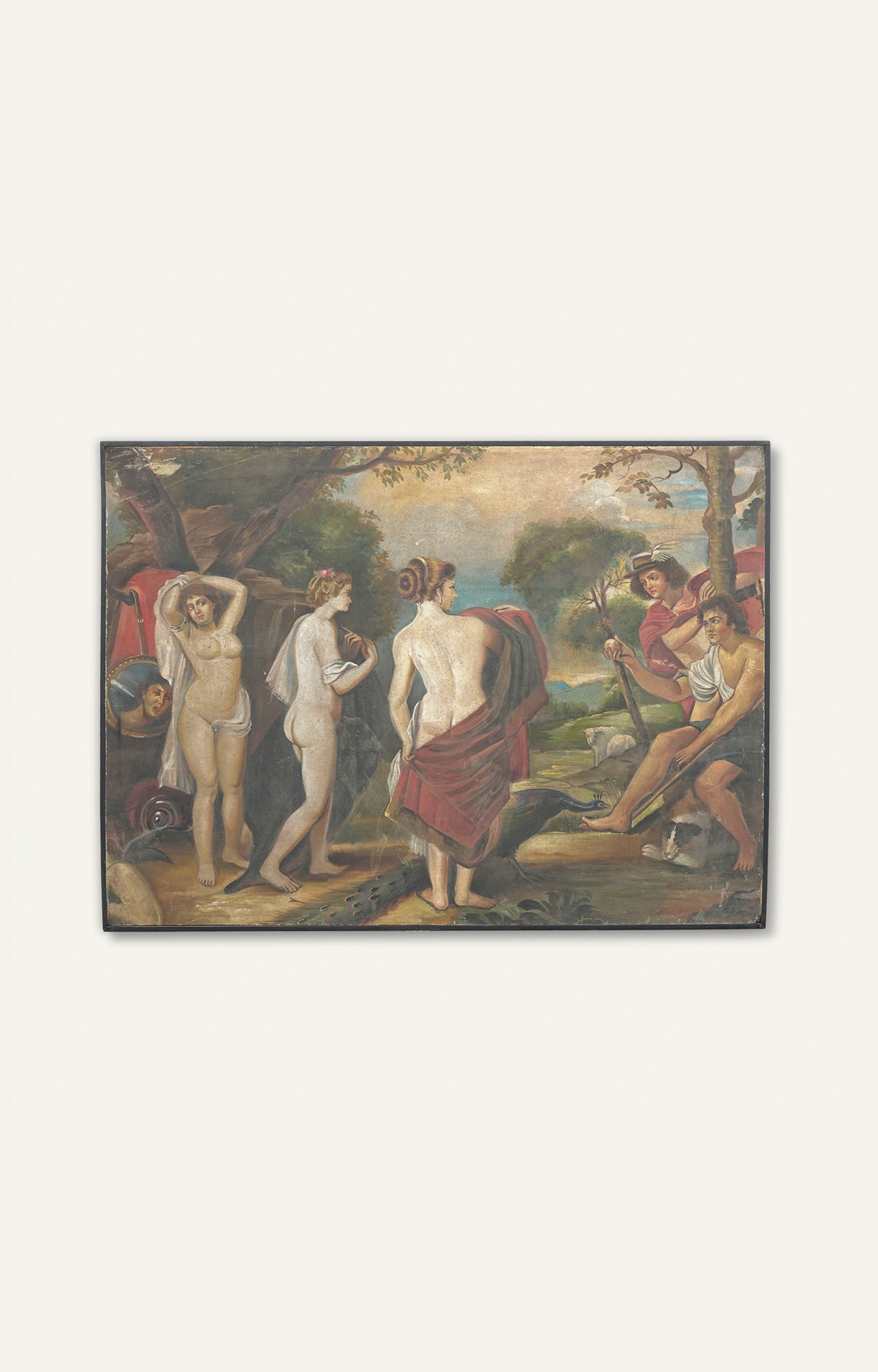 Renaissance Art Inspired Wall Tapestry : Oil Canvas Painting