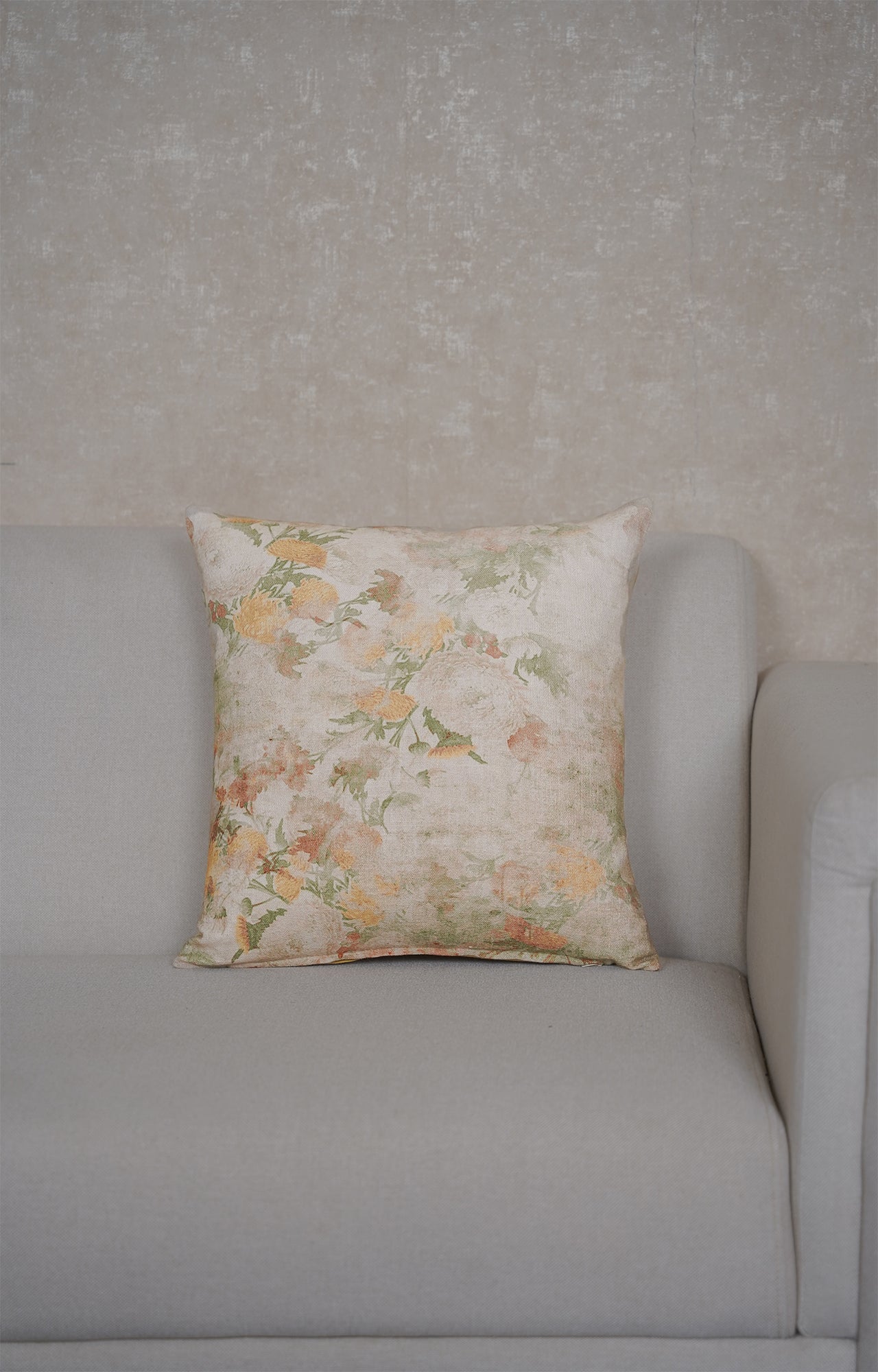 Pastel Blossom Cotton Cushion Cover