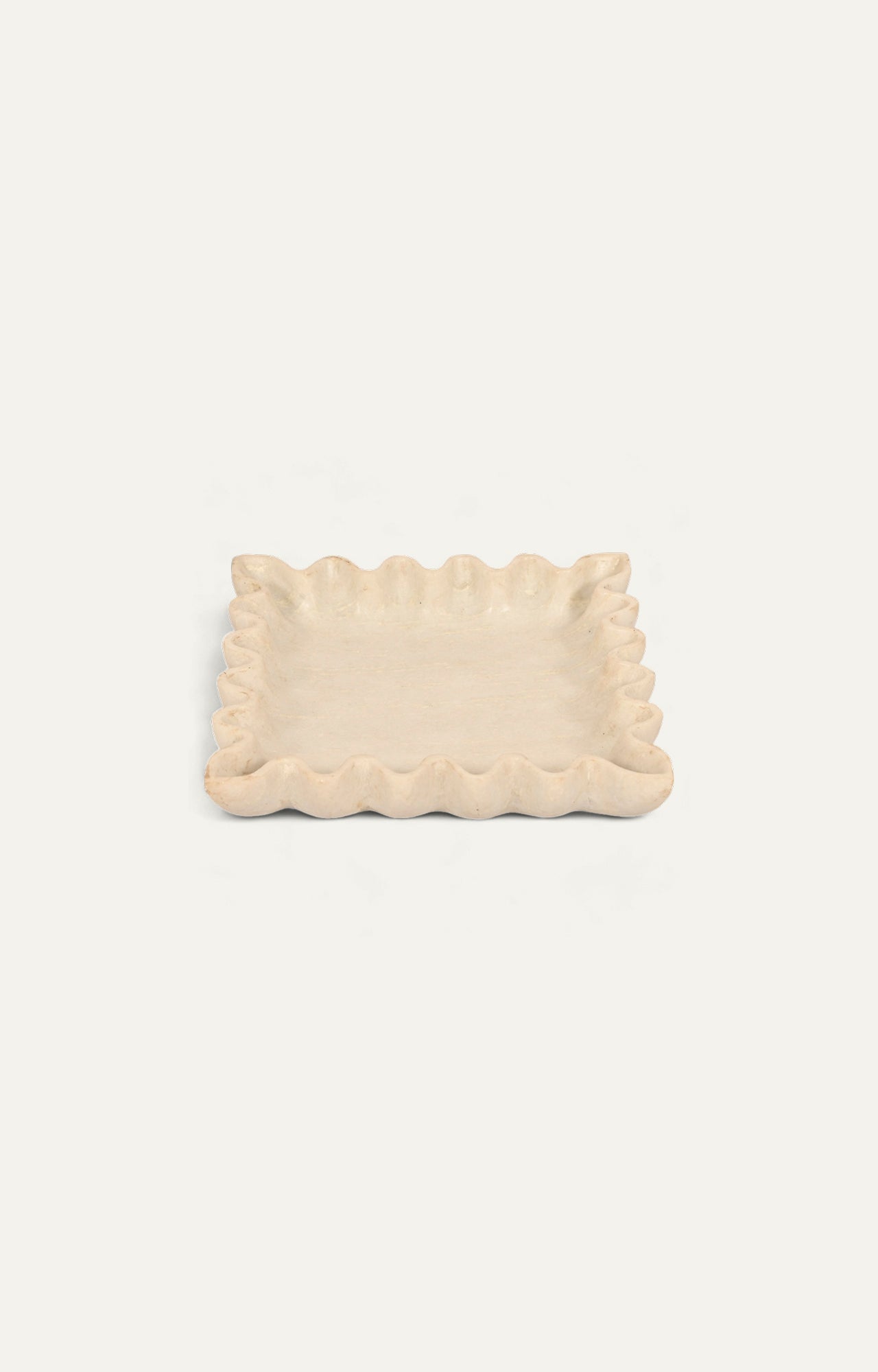 Scalloped Square Tray Large