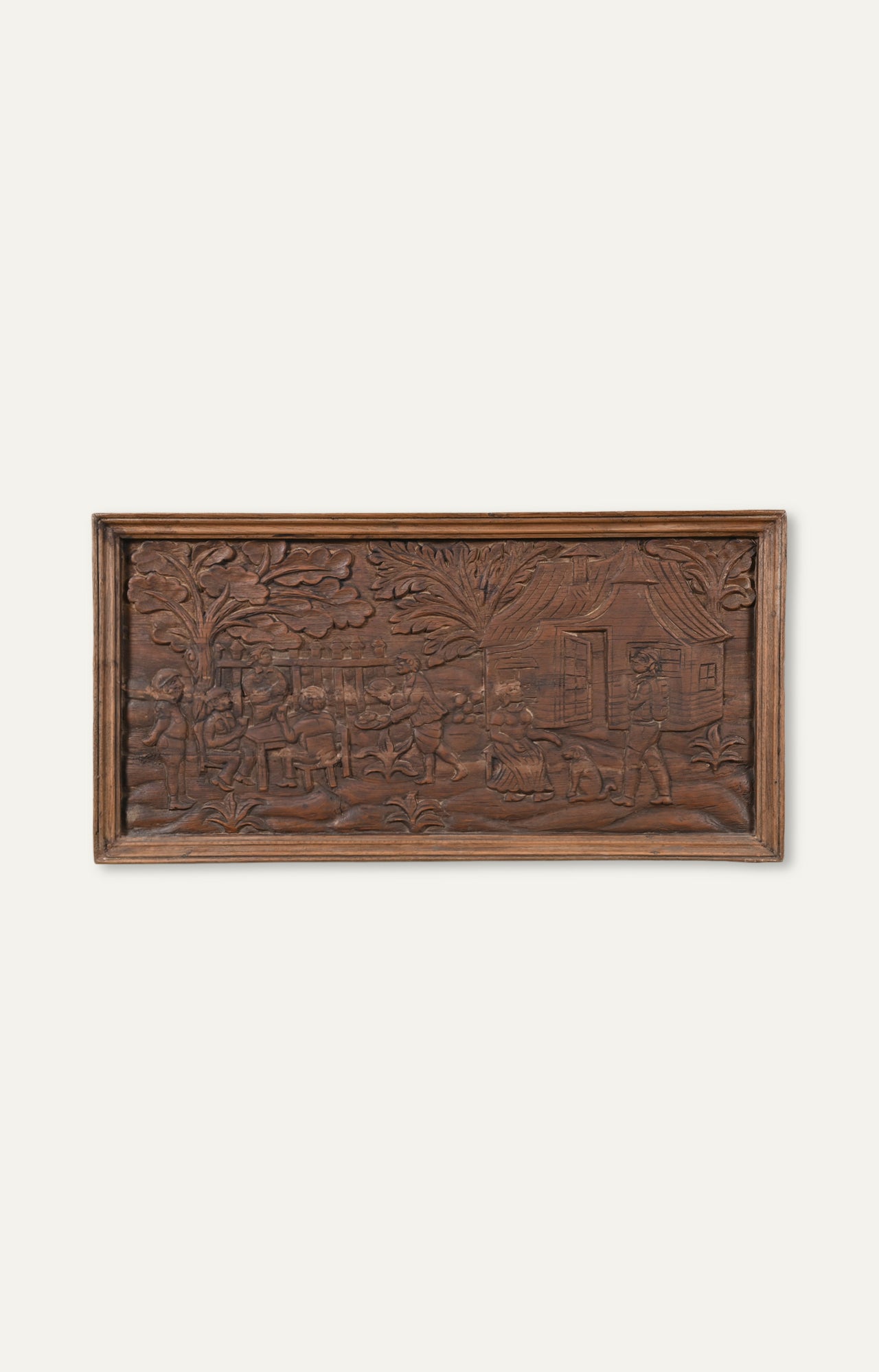 European Carved Wooden Panel