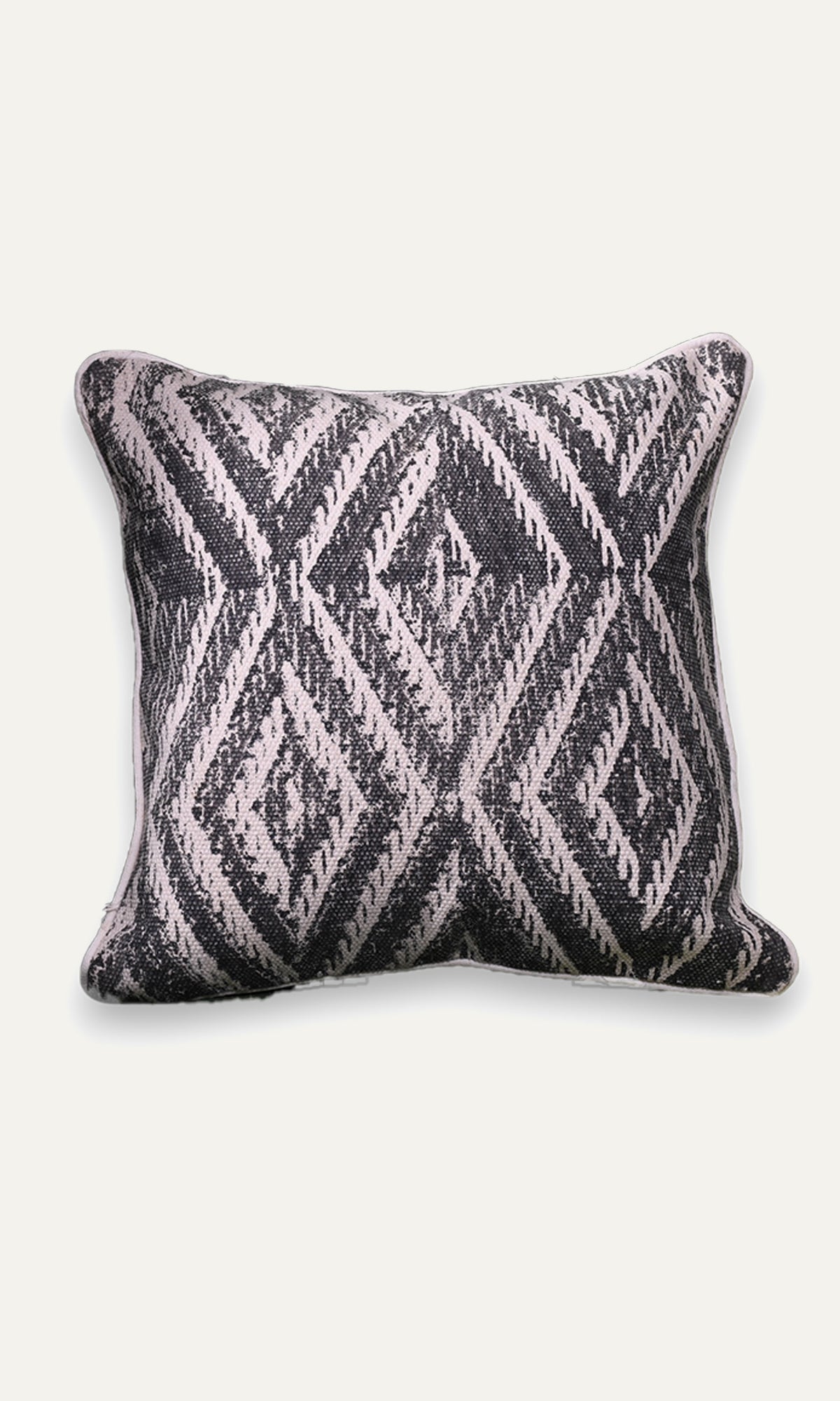 Distorted Diagonal Pattern Cotton Cushion Cover