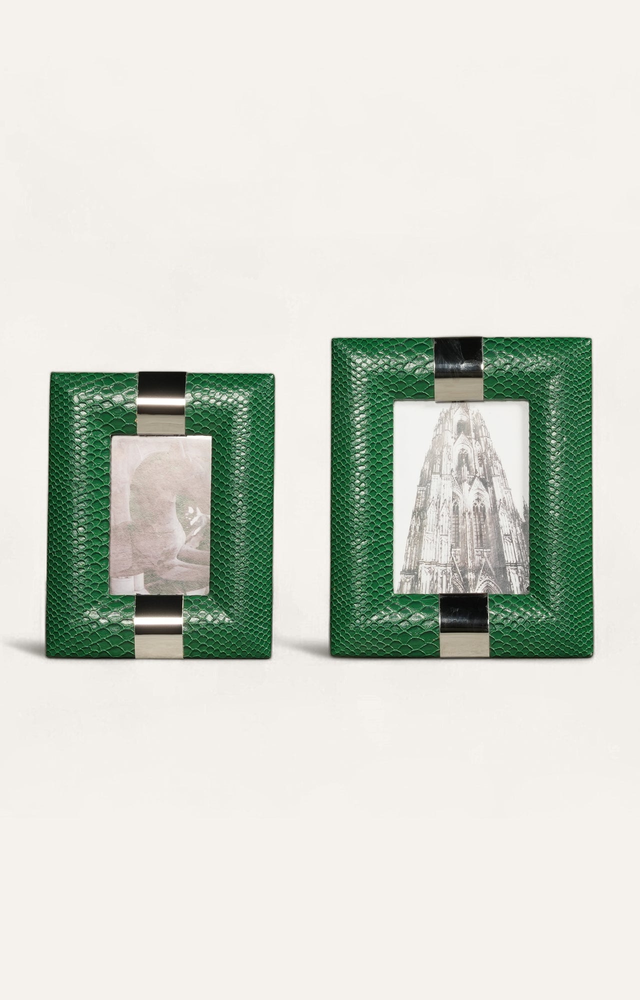Emerald Python Duo Photo Frames - Set Of 2