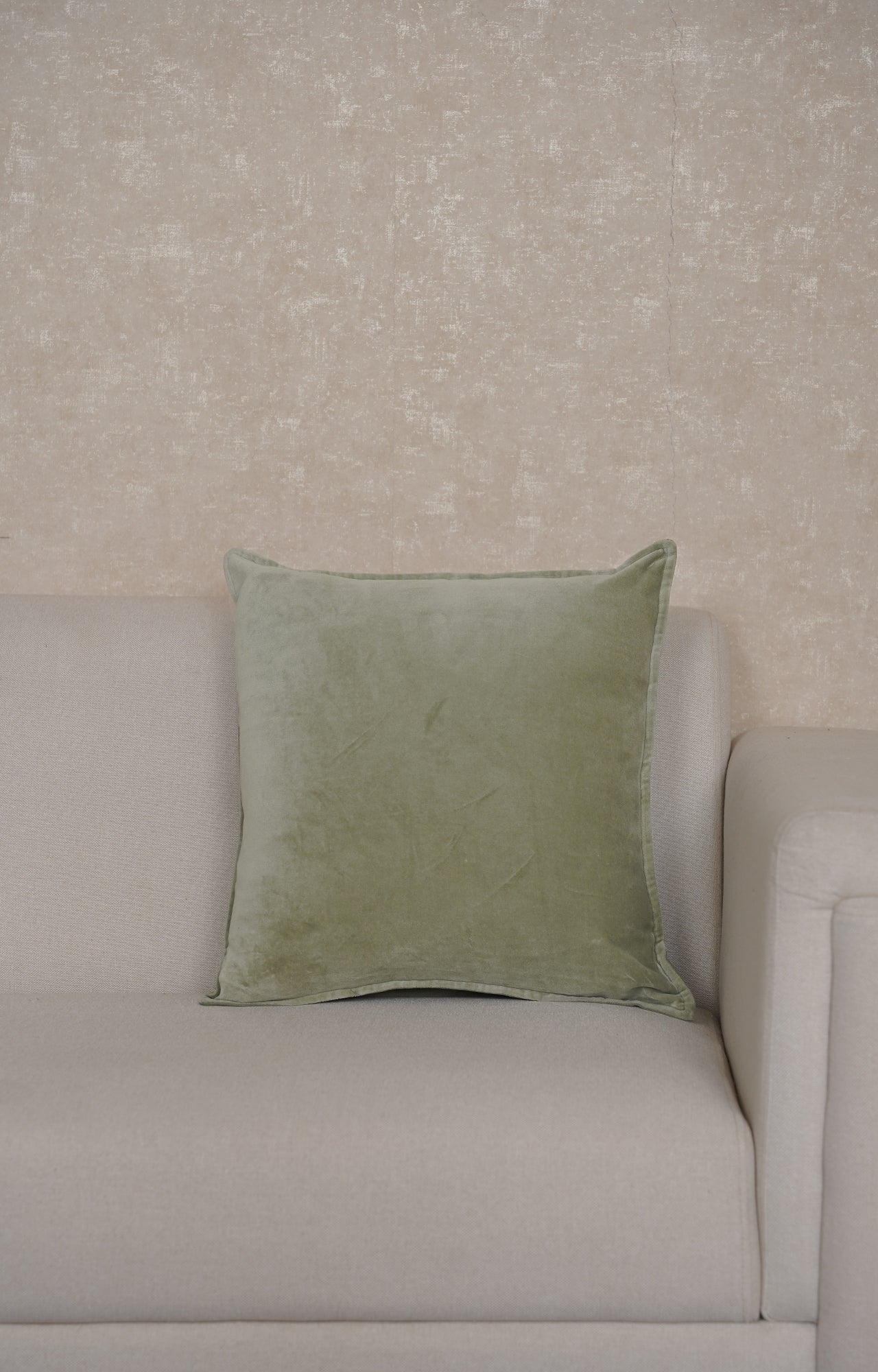 Olive Moss Velvet Cushion Cover