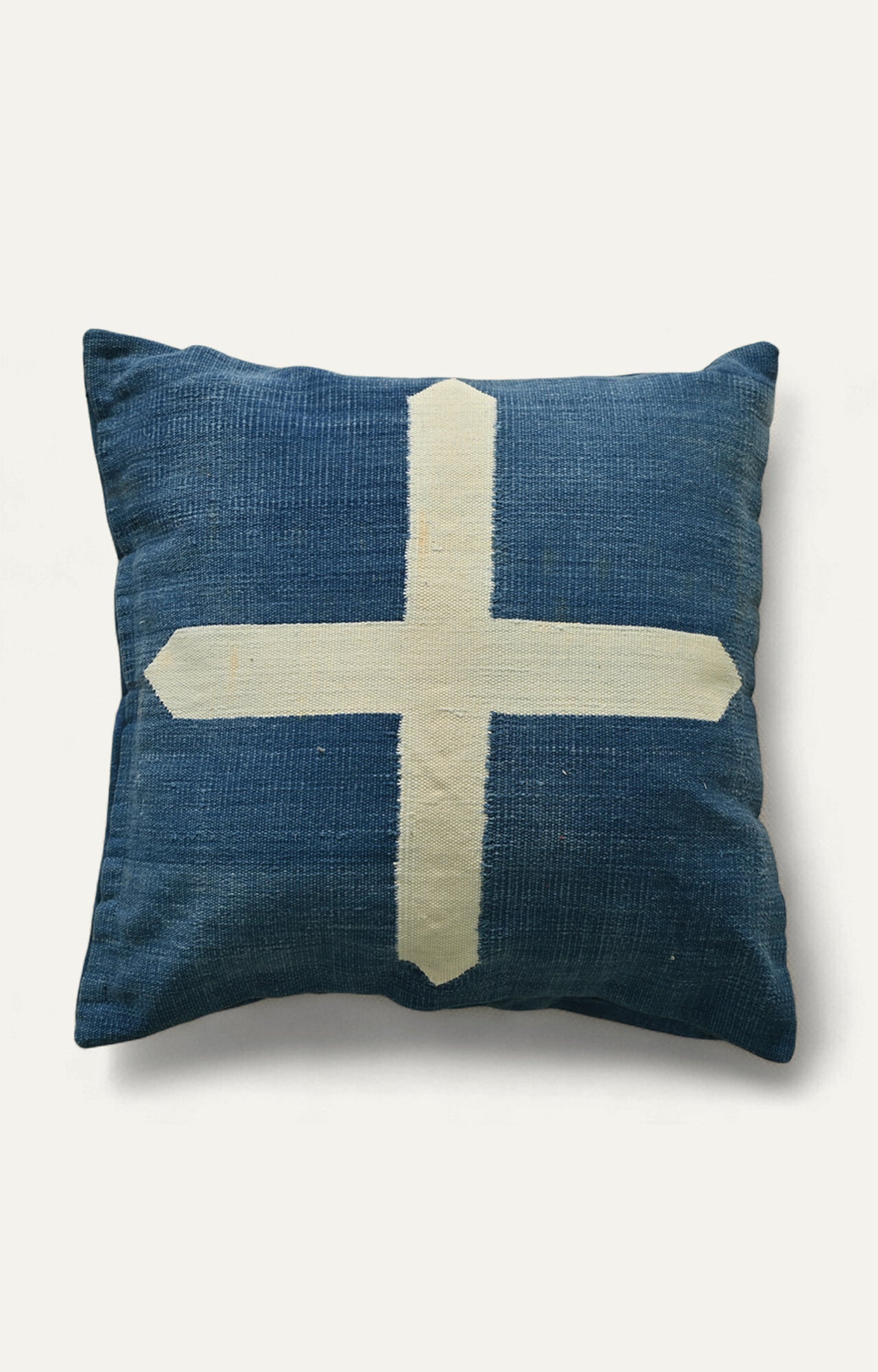 Blue-Beige Cushion Cover