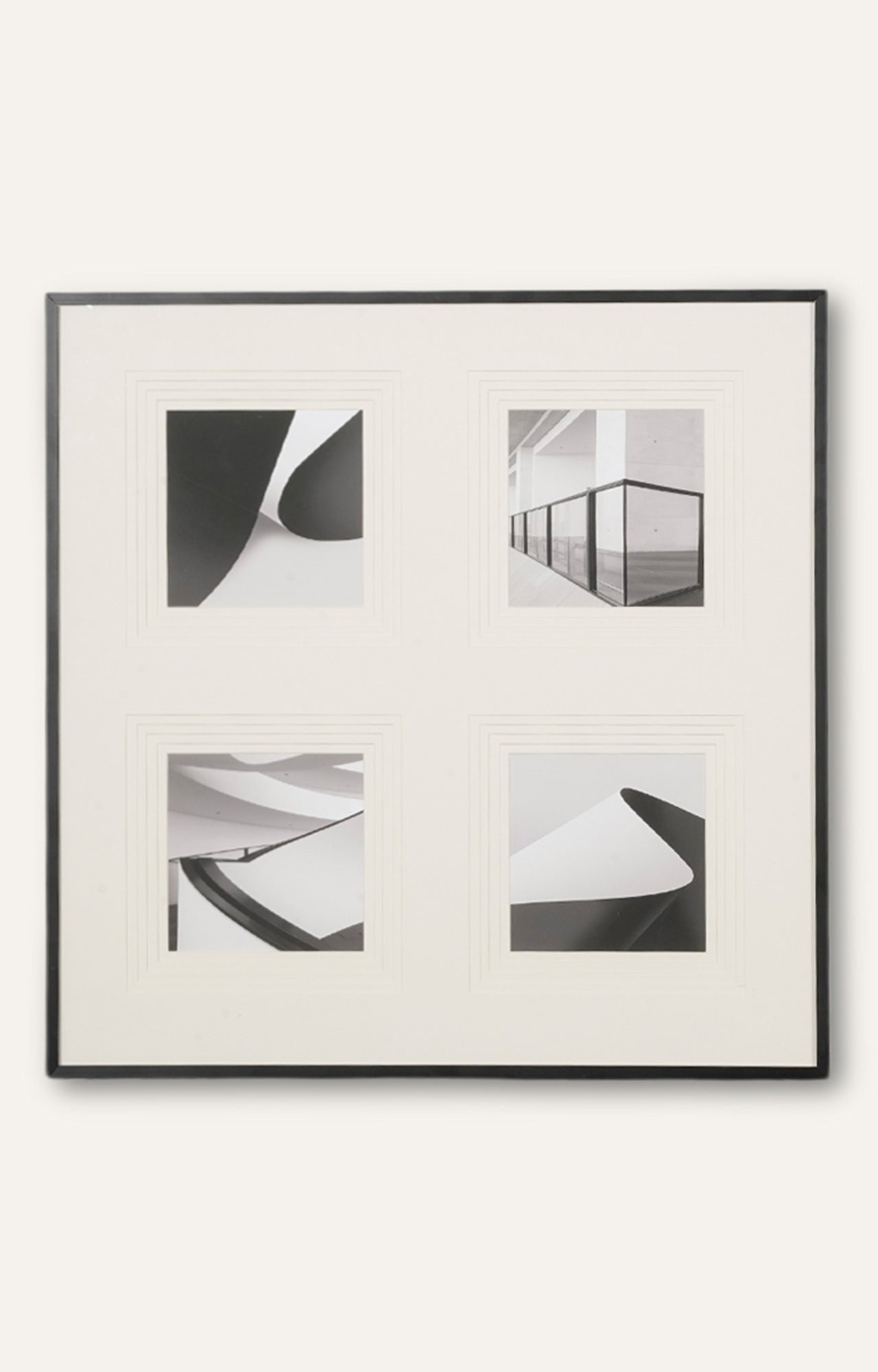 Retro Grid Stencil Art (Framed)