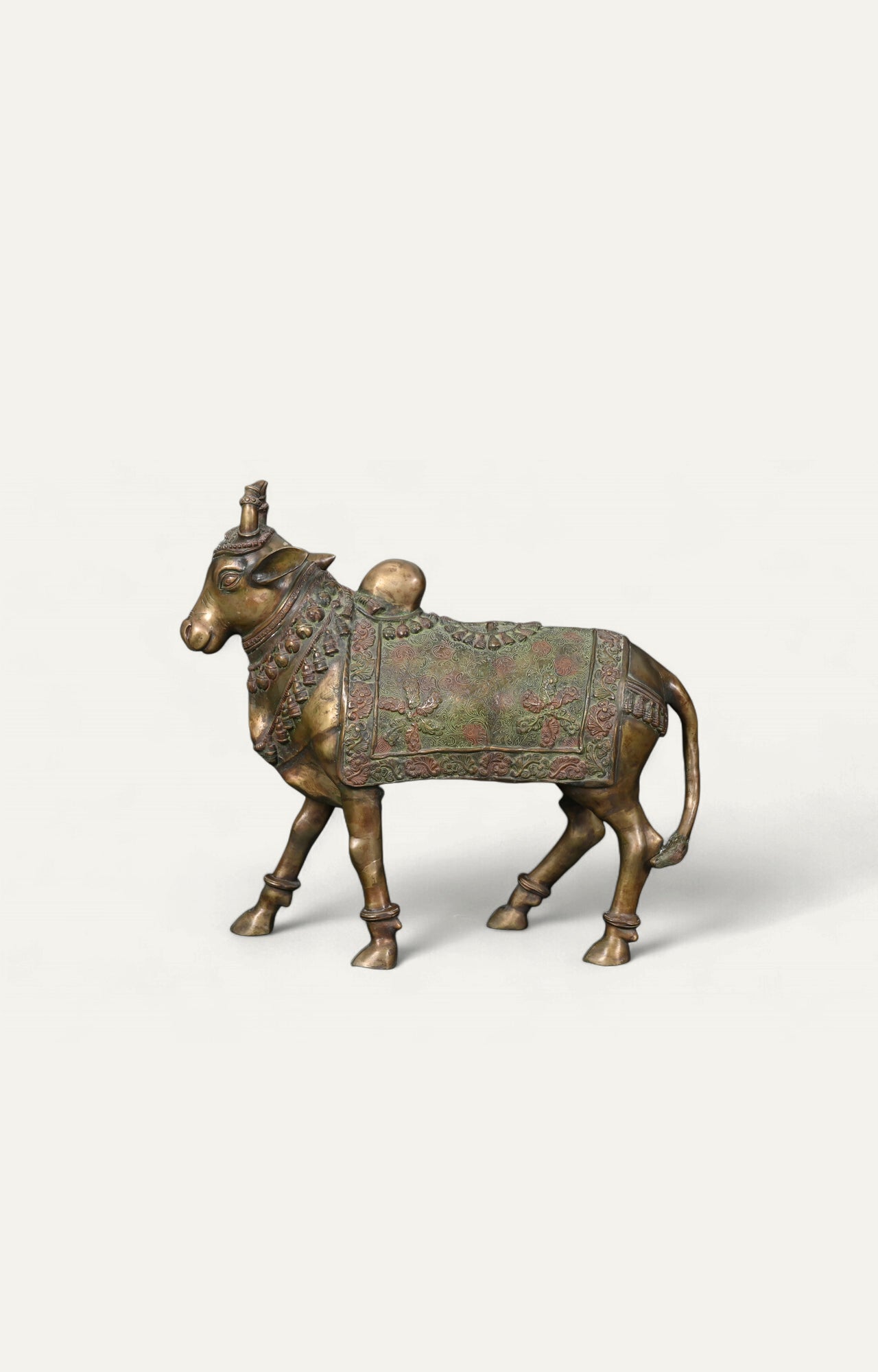 Kamdhenu - Divine Brass Cow Sculpture