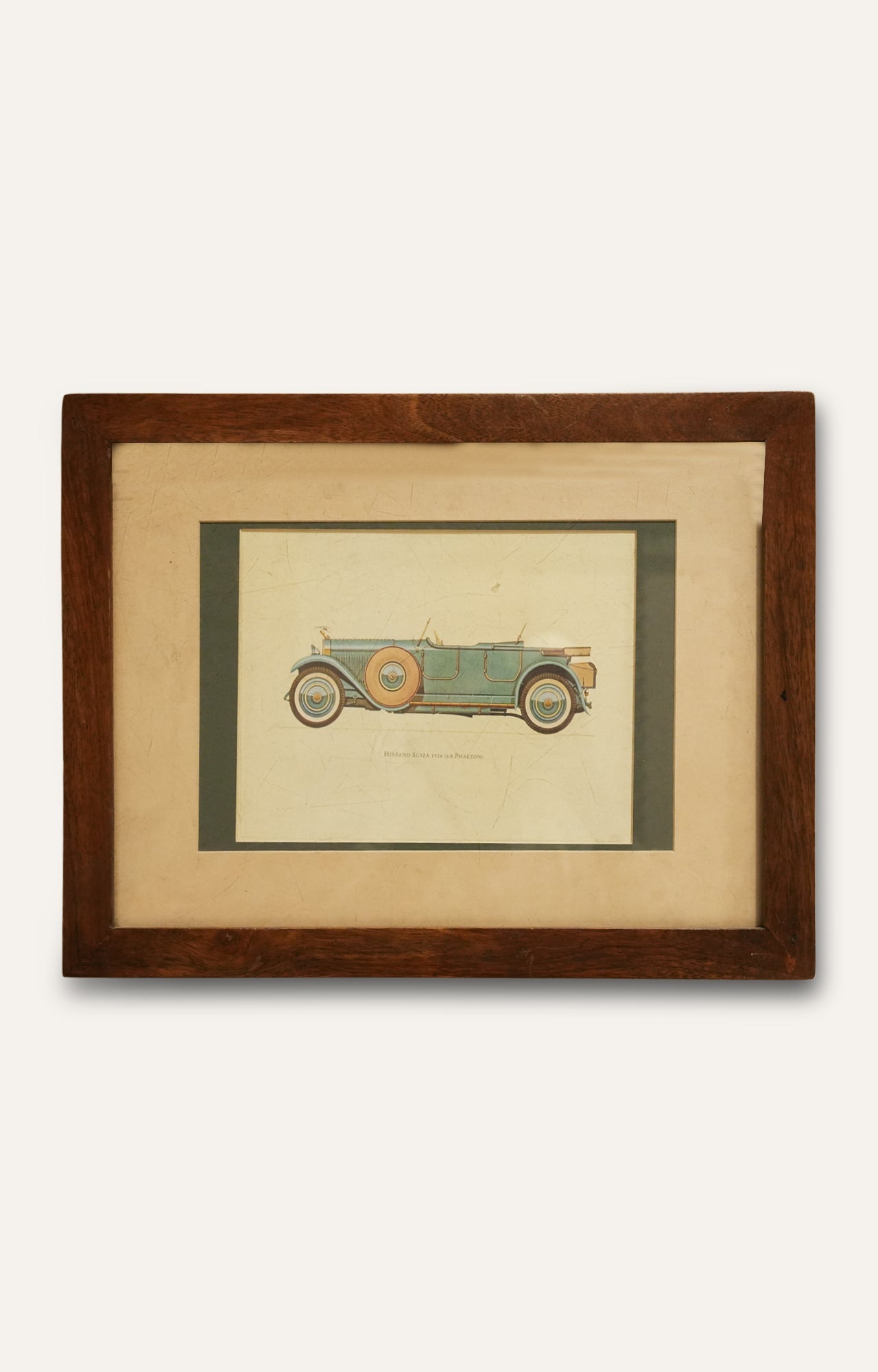 Vintage Company School Blue Touring Car Print